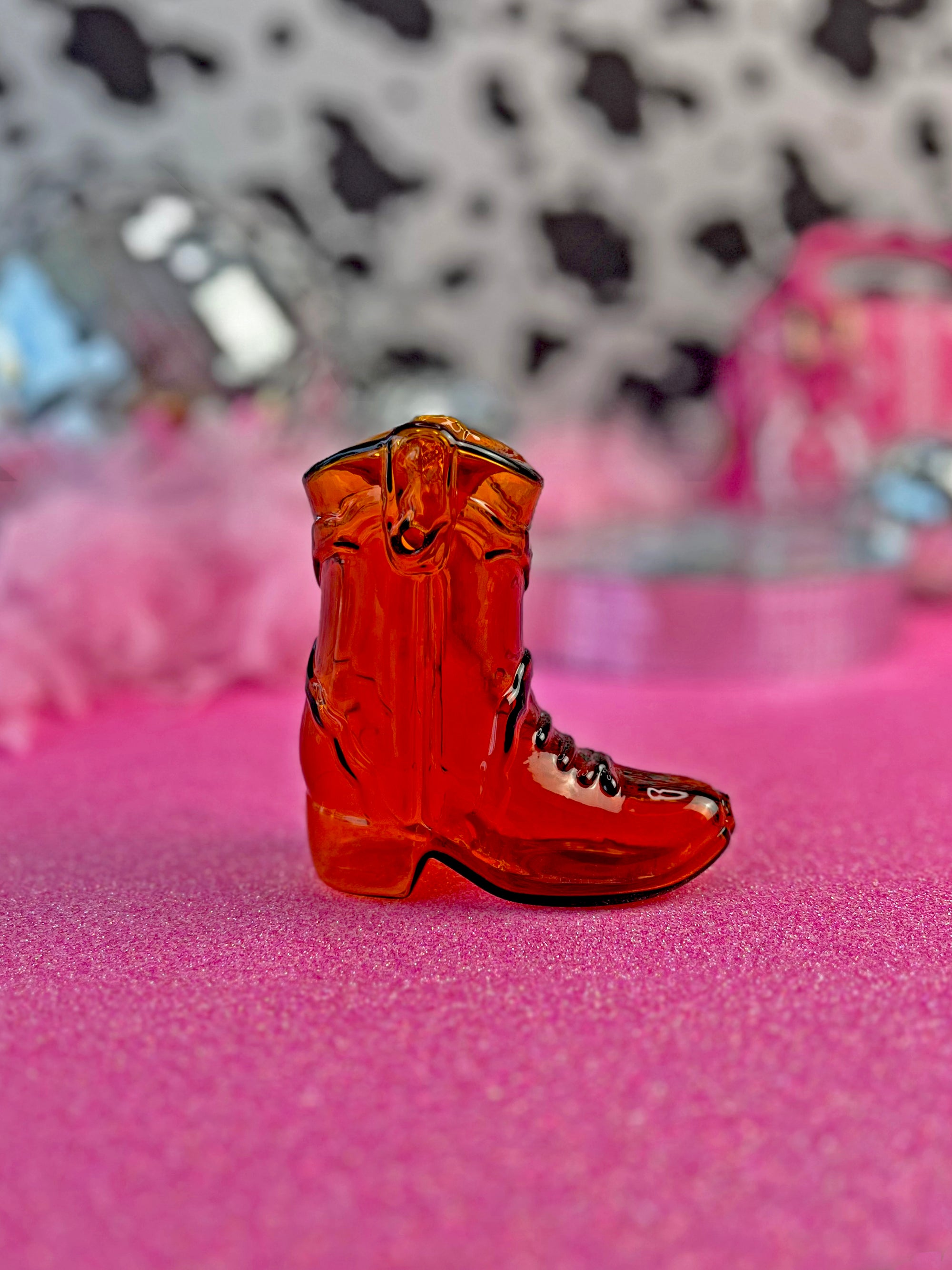 Cowgirl Boot Pipe - Amber