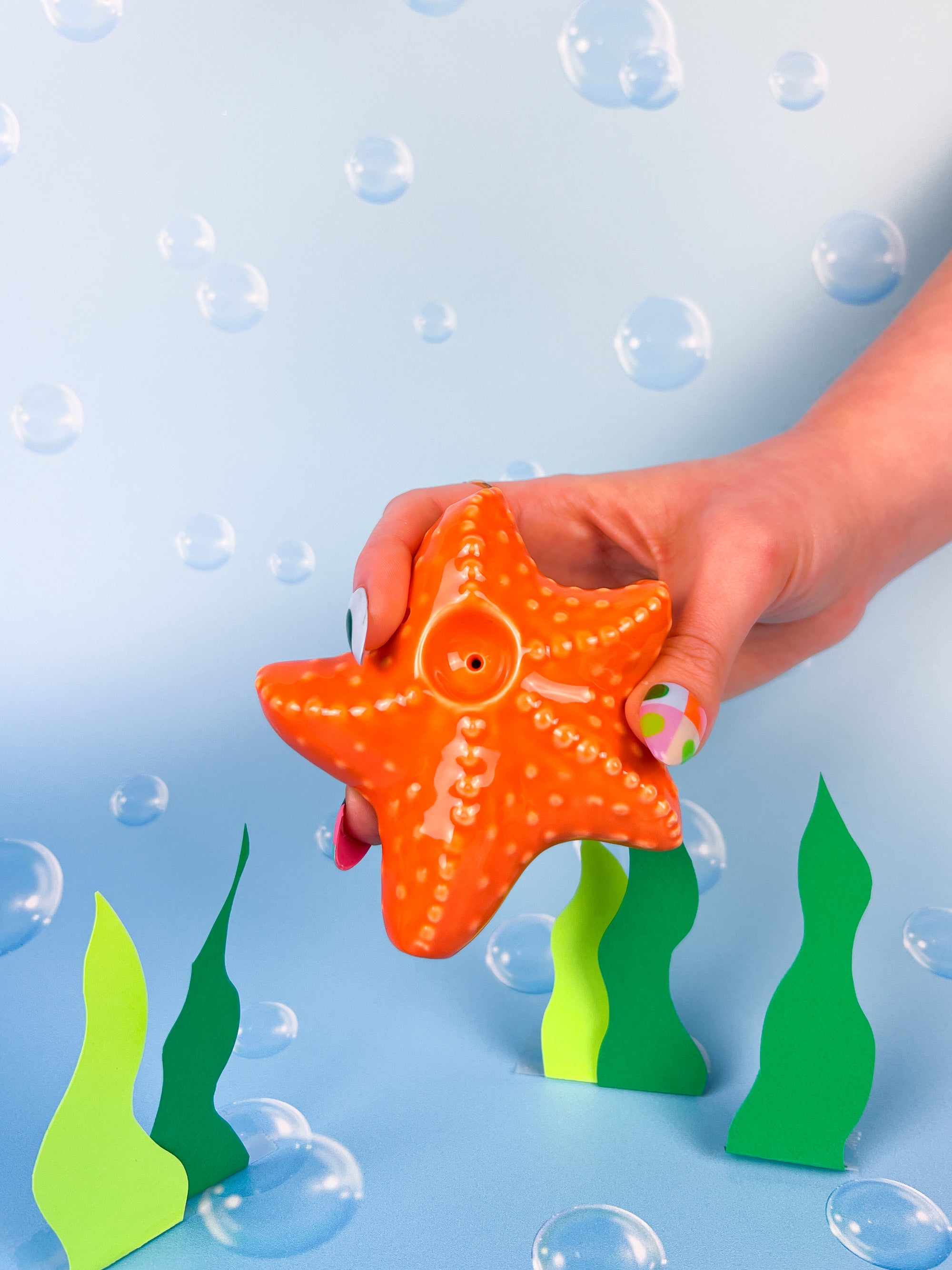 Ceramic Starfish Pipe