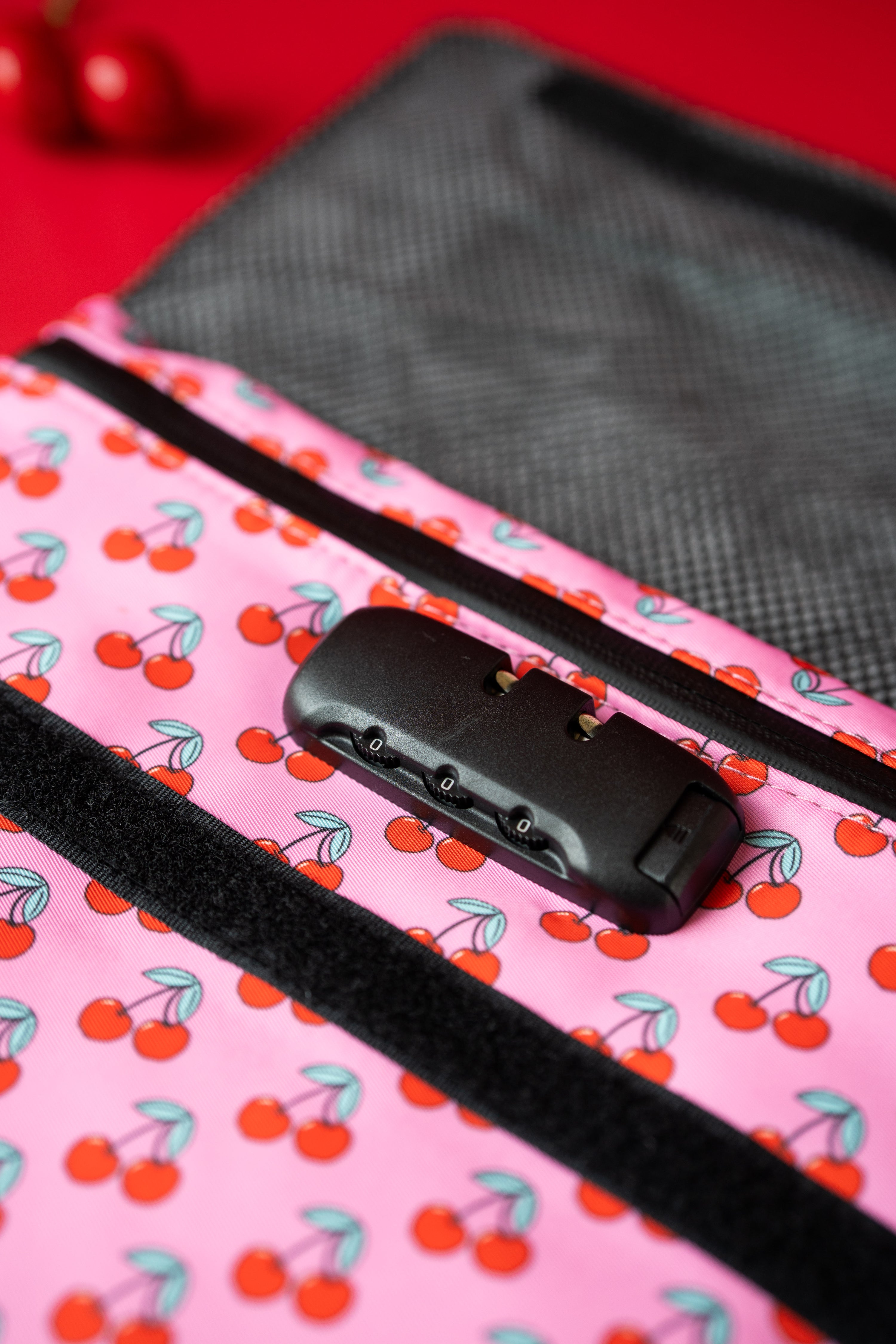 Smell Proof Bag with Lock- Cherry