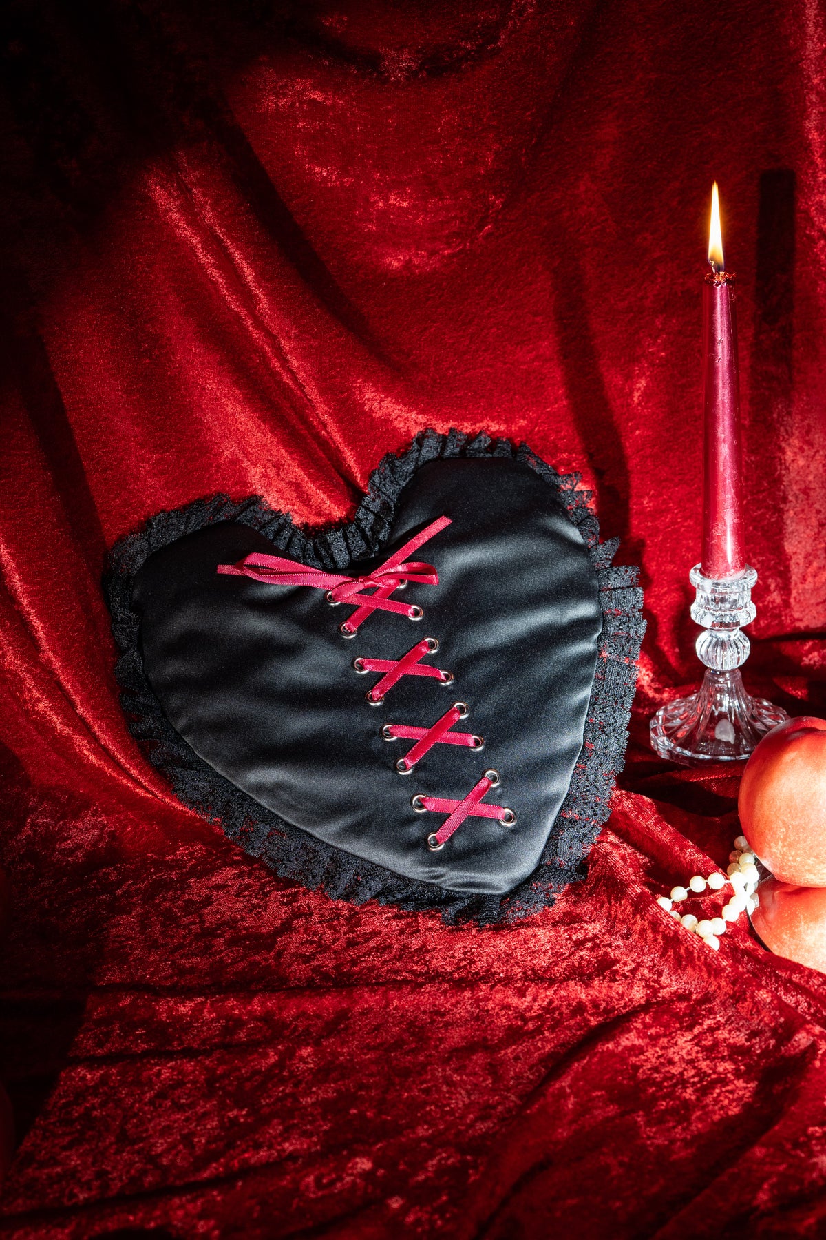 Corset Heart Stash Bag