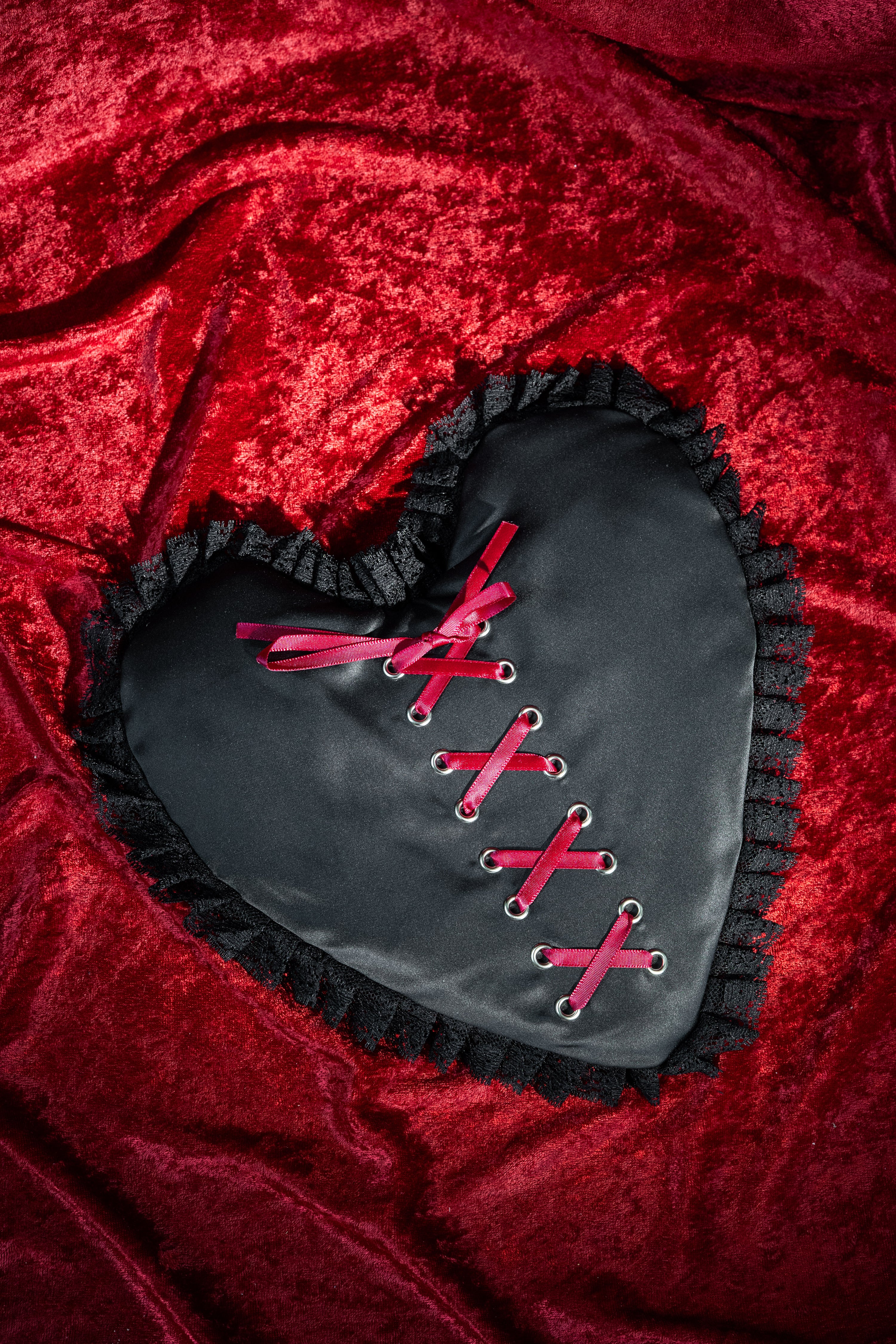 Corset Heart Stash Bag