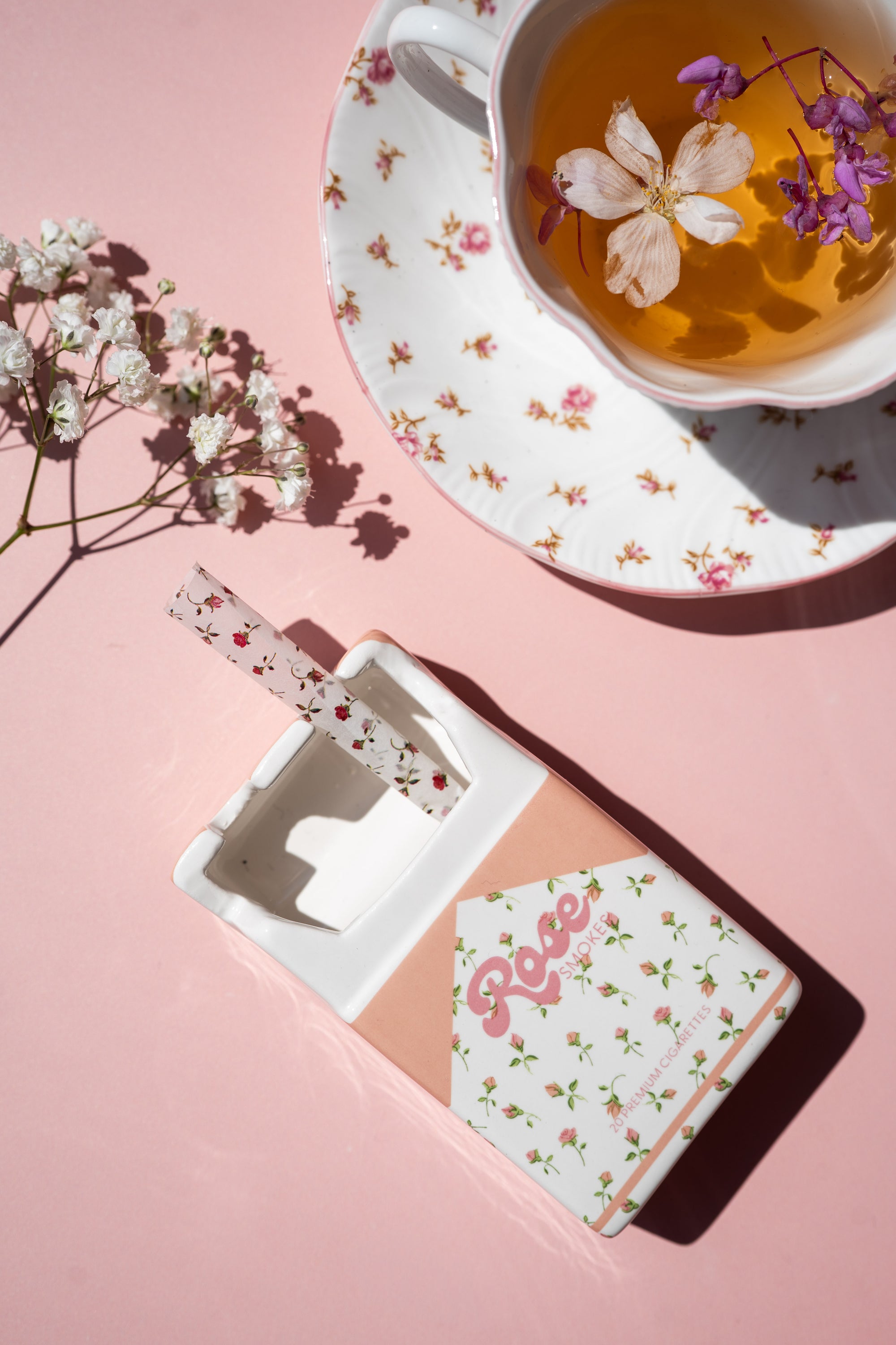 Rose Cig Box Ash Tray
