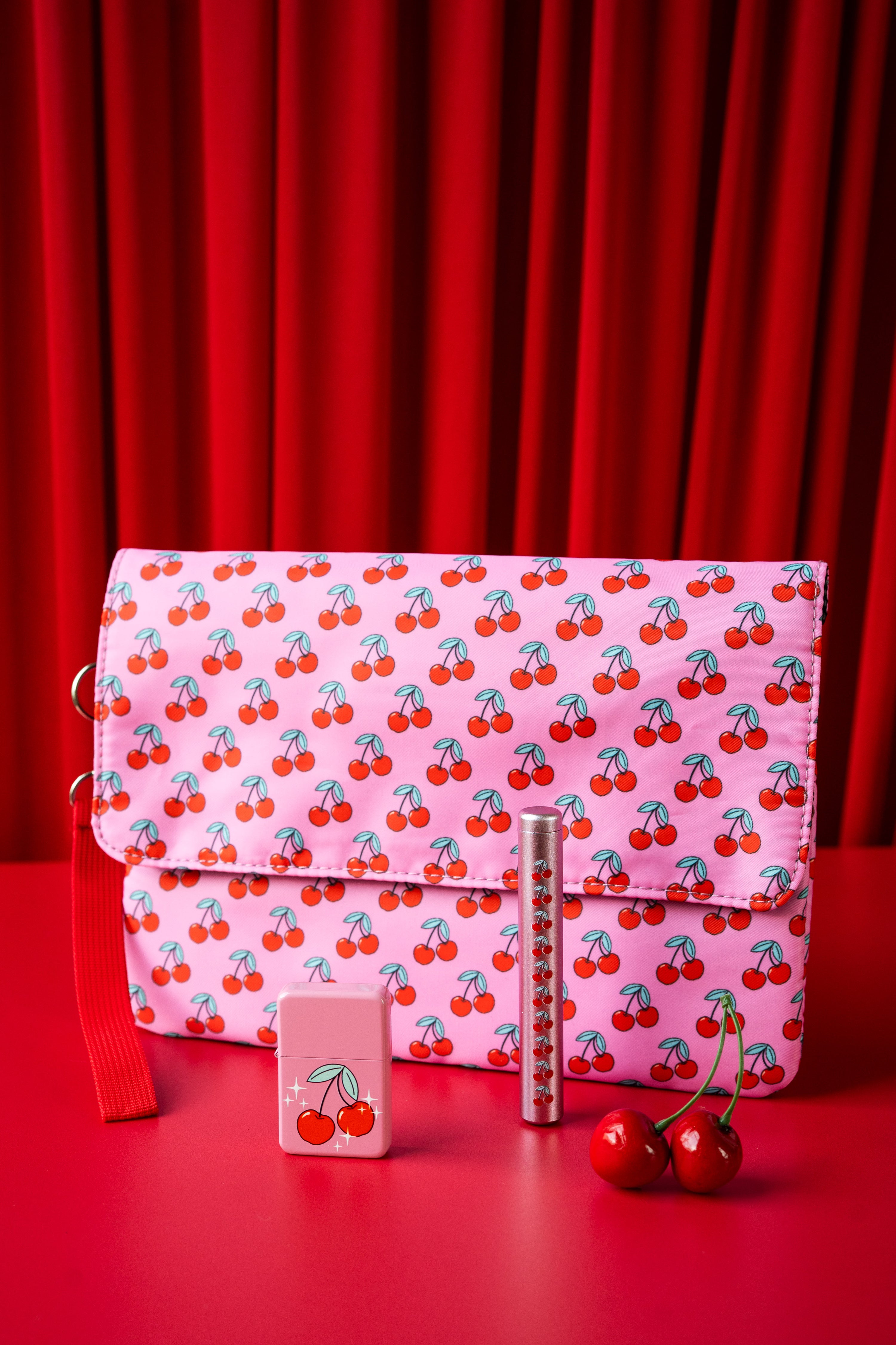 Smell Proof Bag with Lock- Cherry