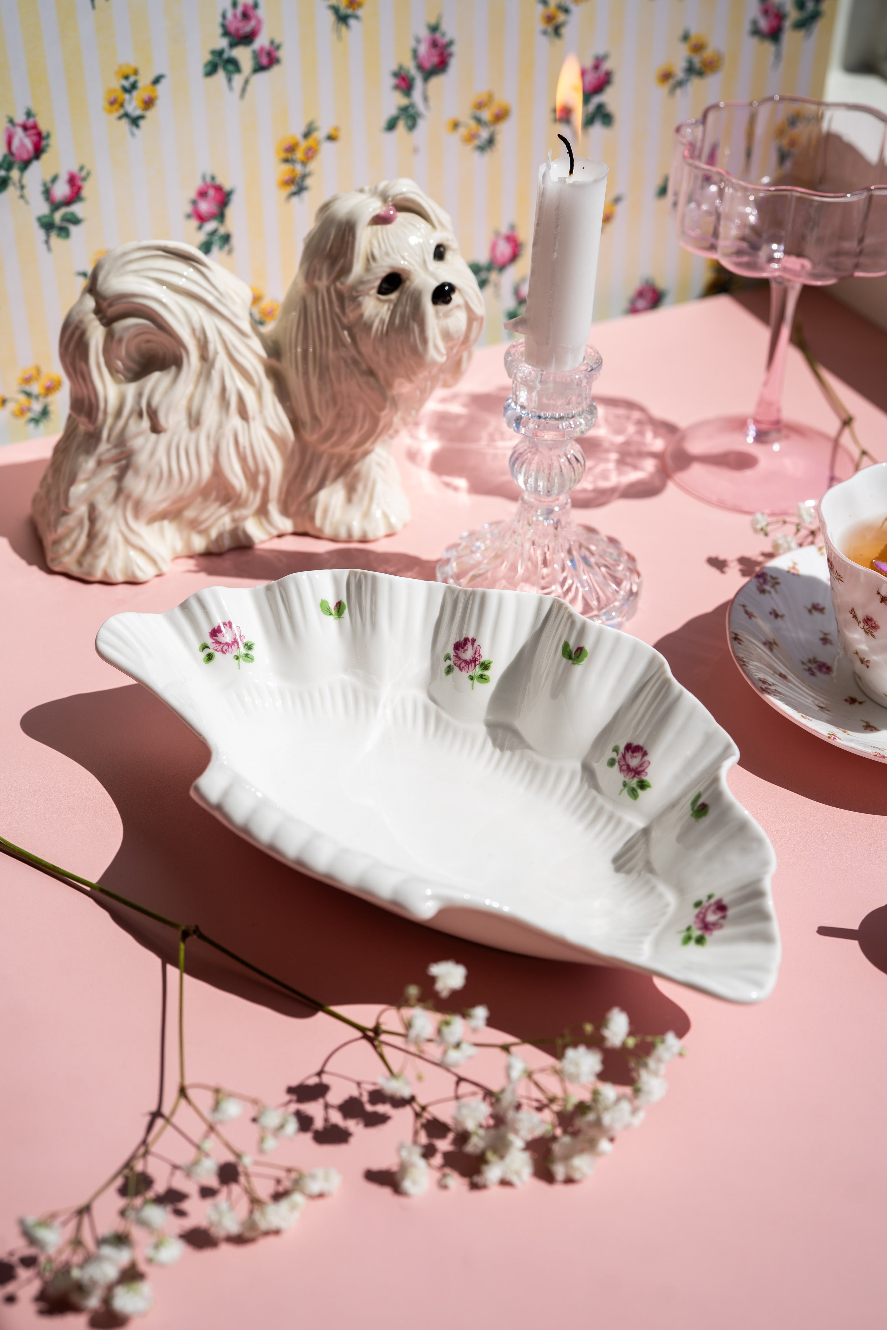 Floral Shell Ash Tray