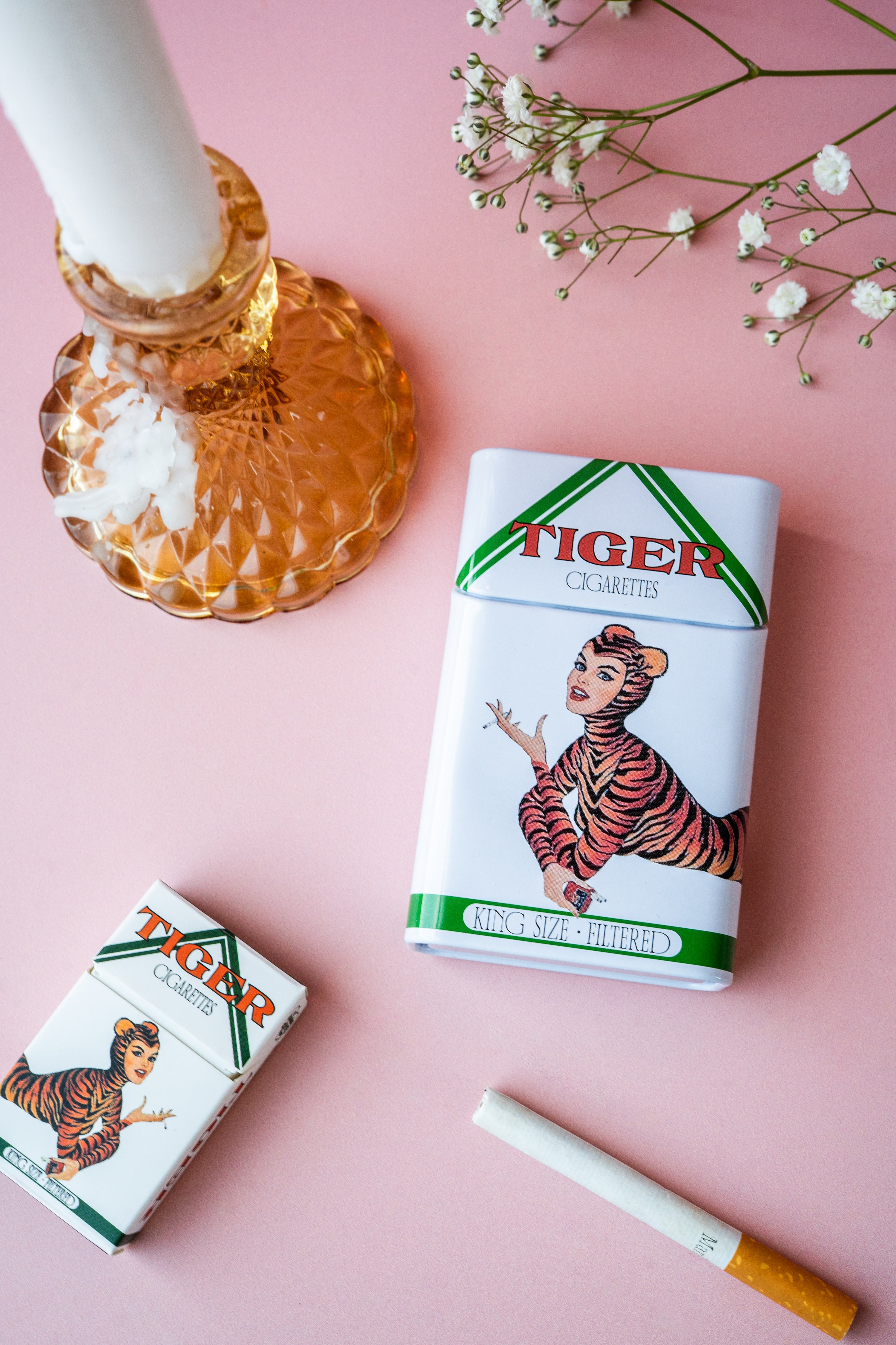 Tin Cig Case- Tiger