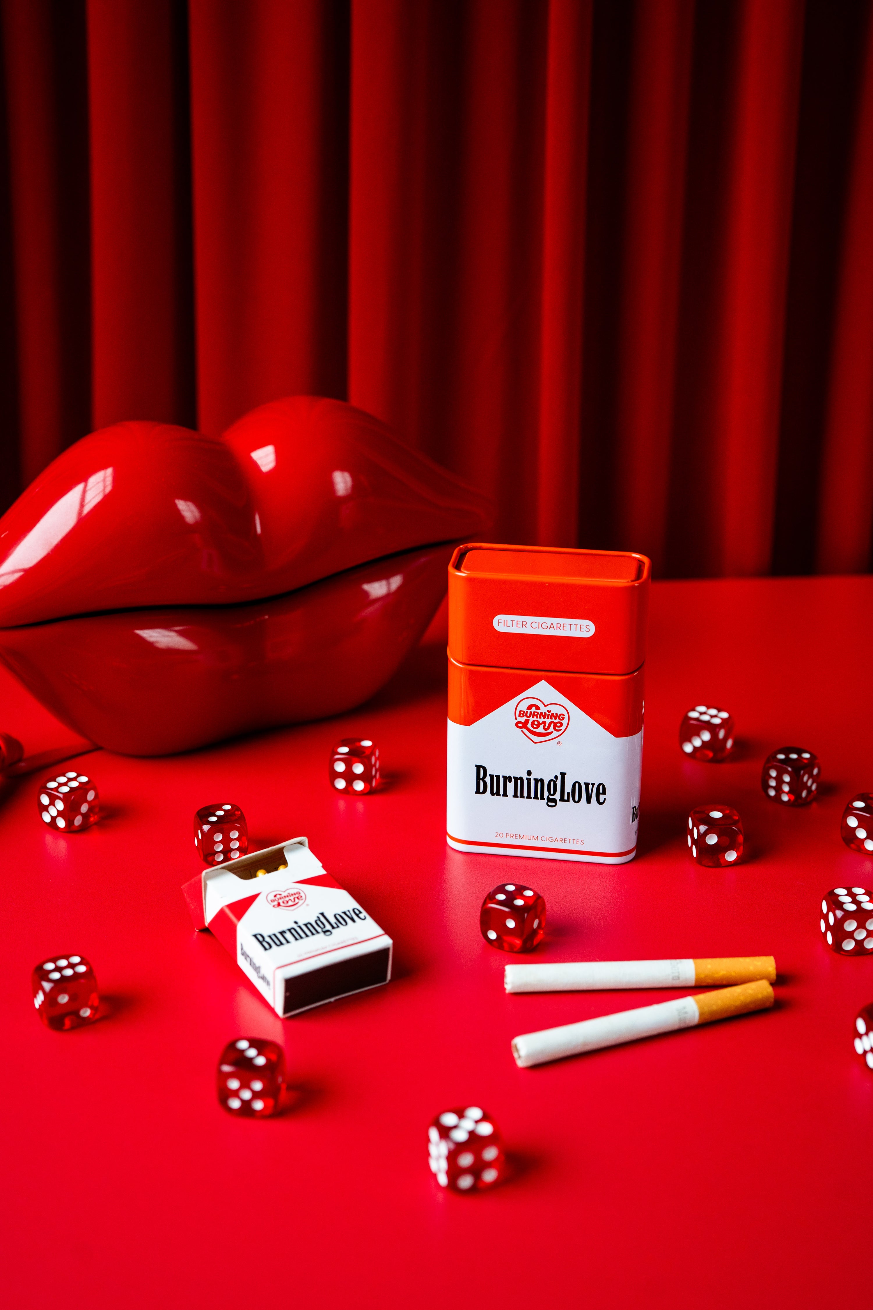 Tin Cig Case- Burning Love