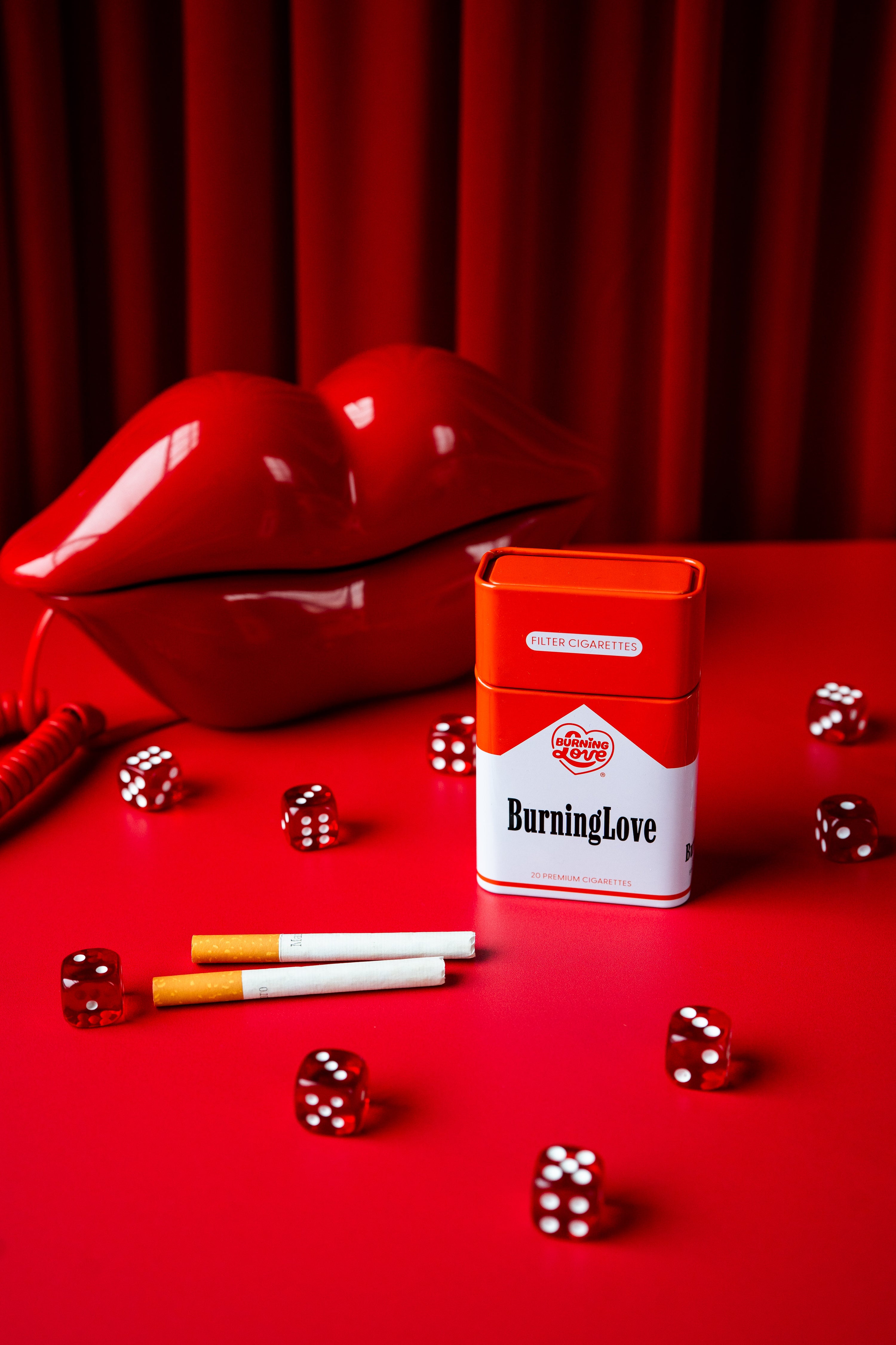 Tin Cig Case- Burning Love