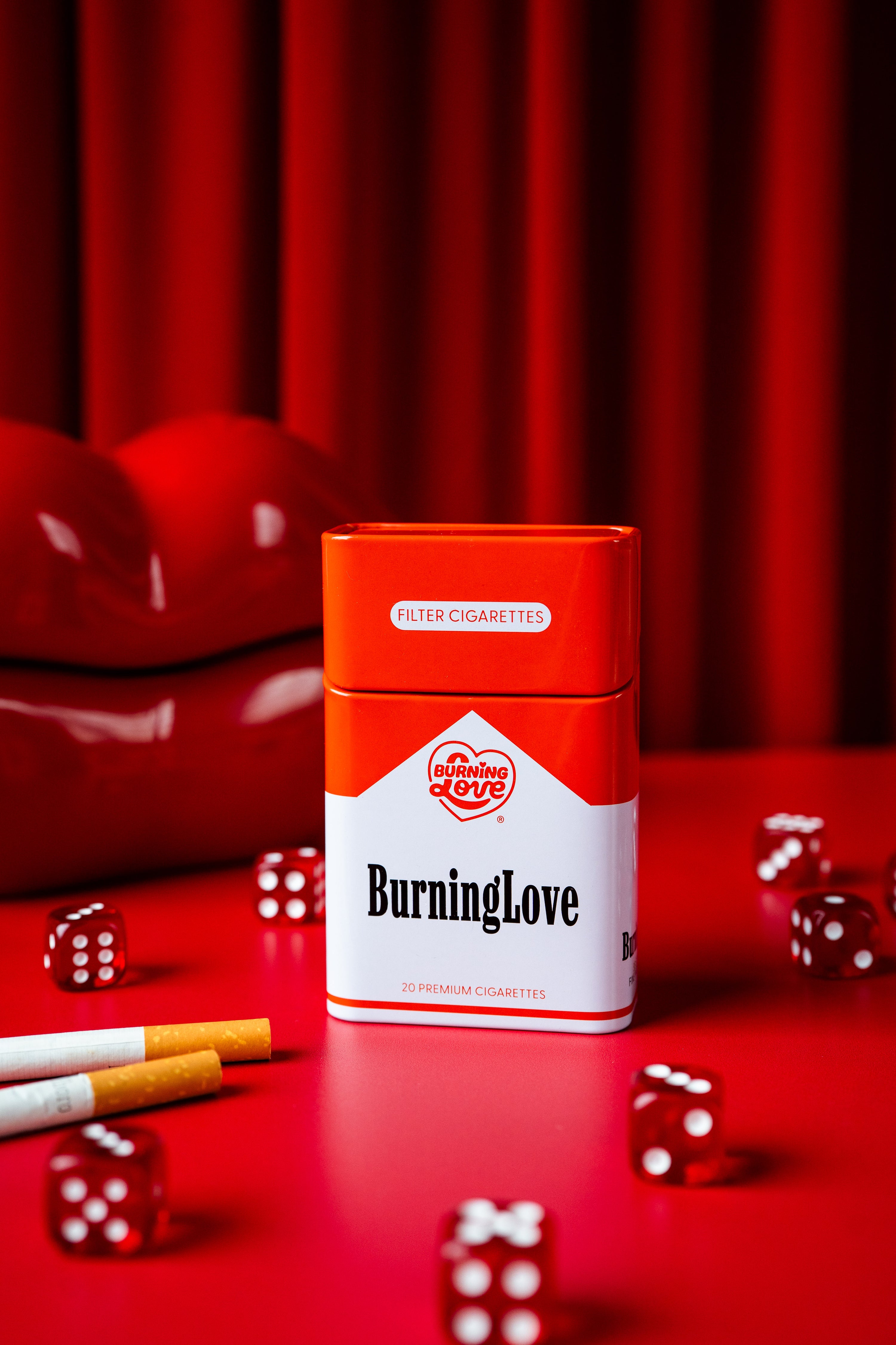 Tin Cig Case- Burning Love