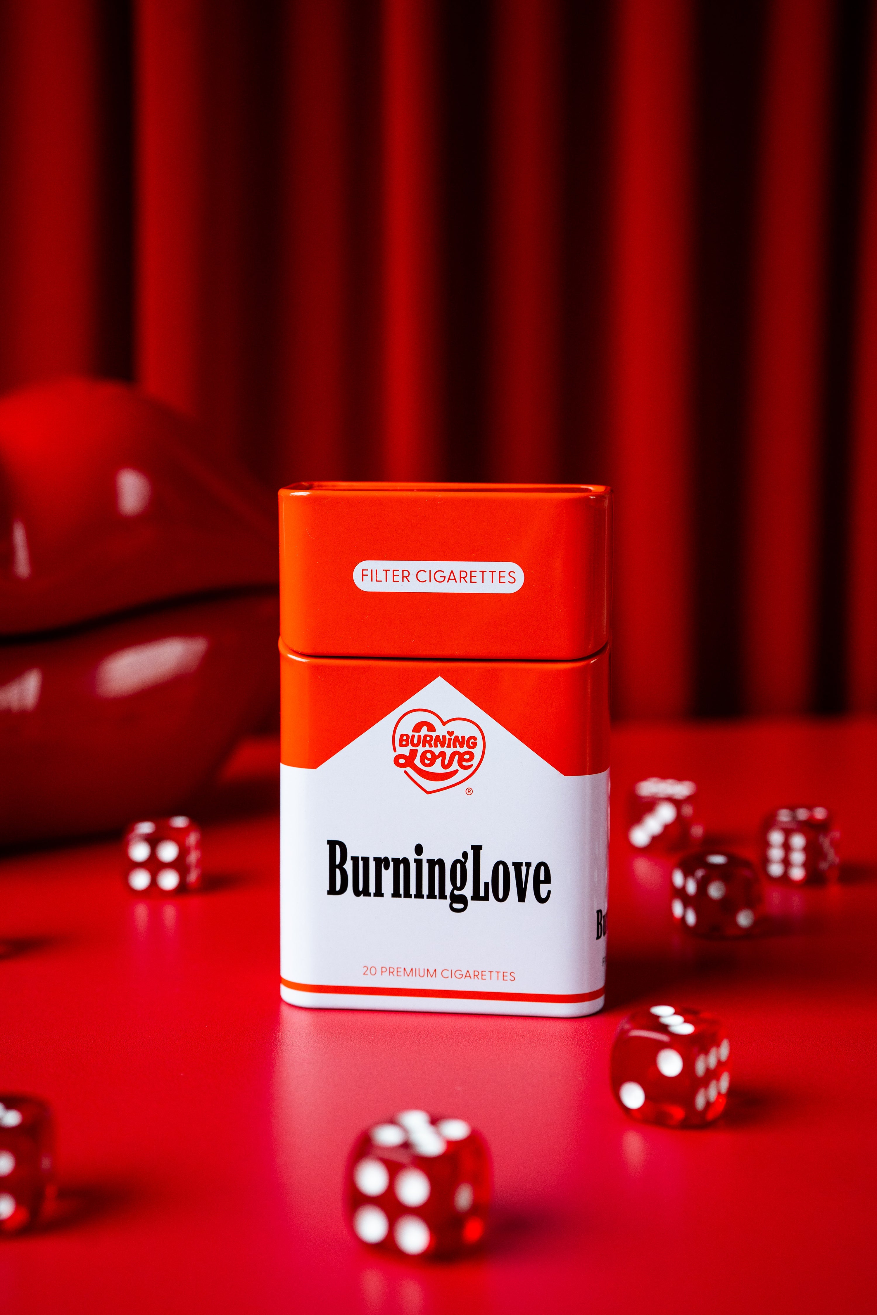 Tin Cig Case- Burning Love