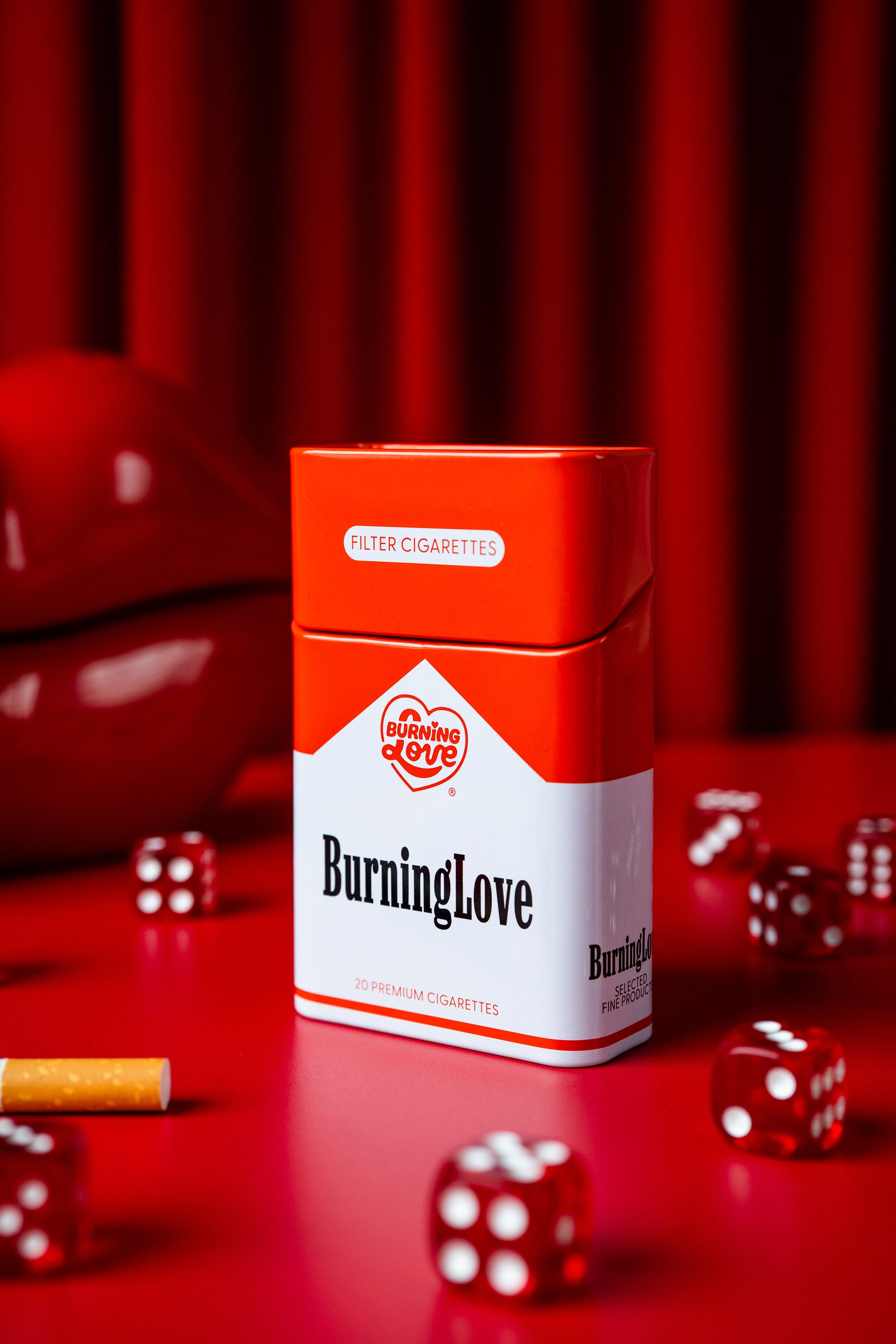 Tin Cig Case- Burning Love