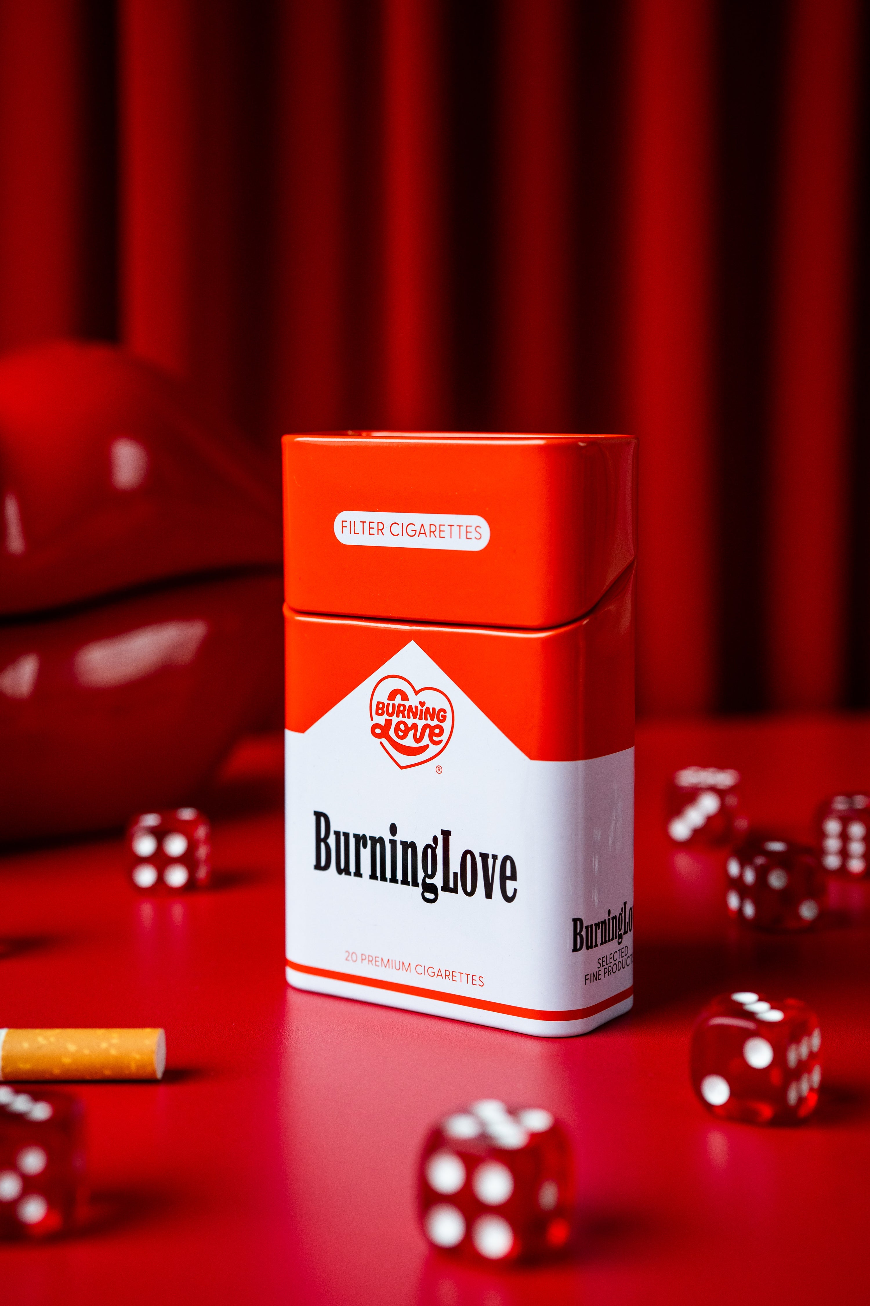 Tin Cig Case- Burning Love