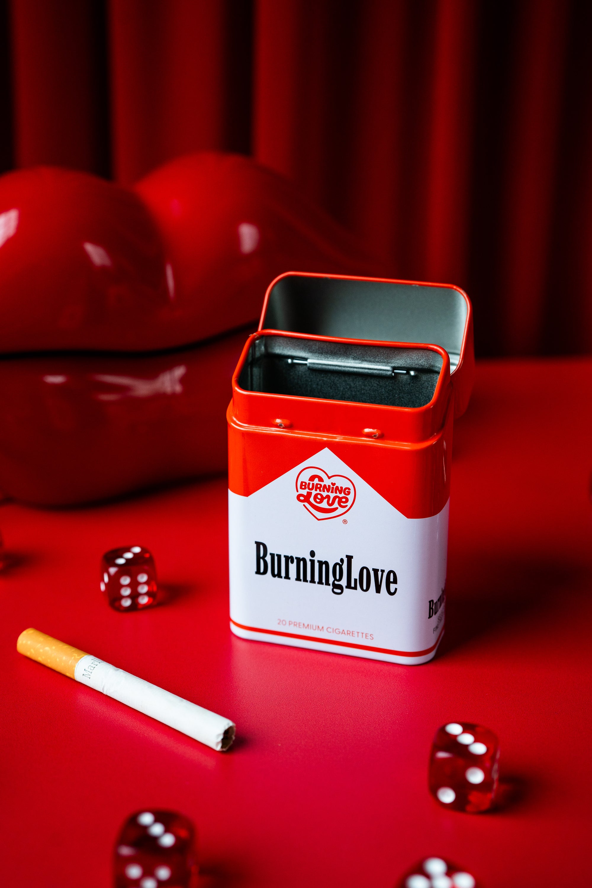 Tin Cig Case- Burning Love