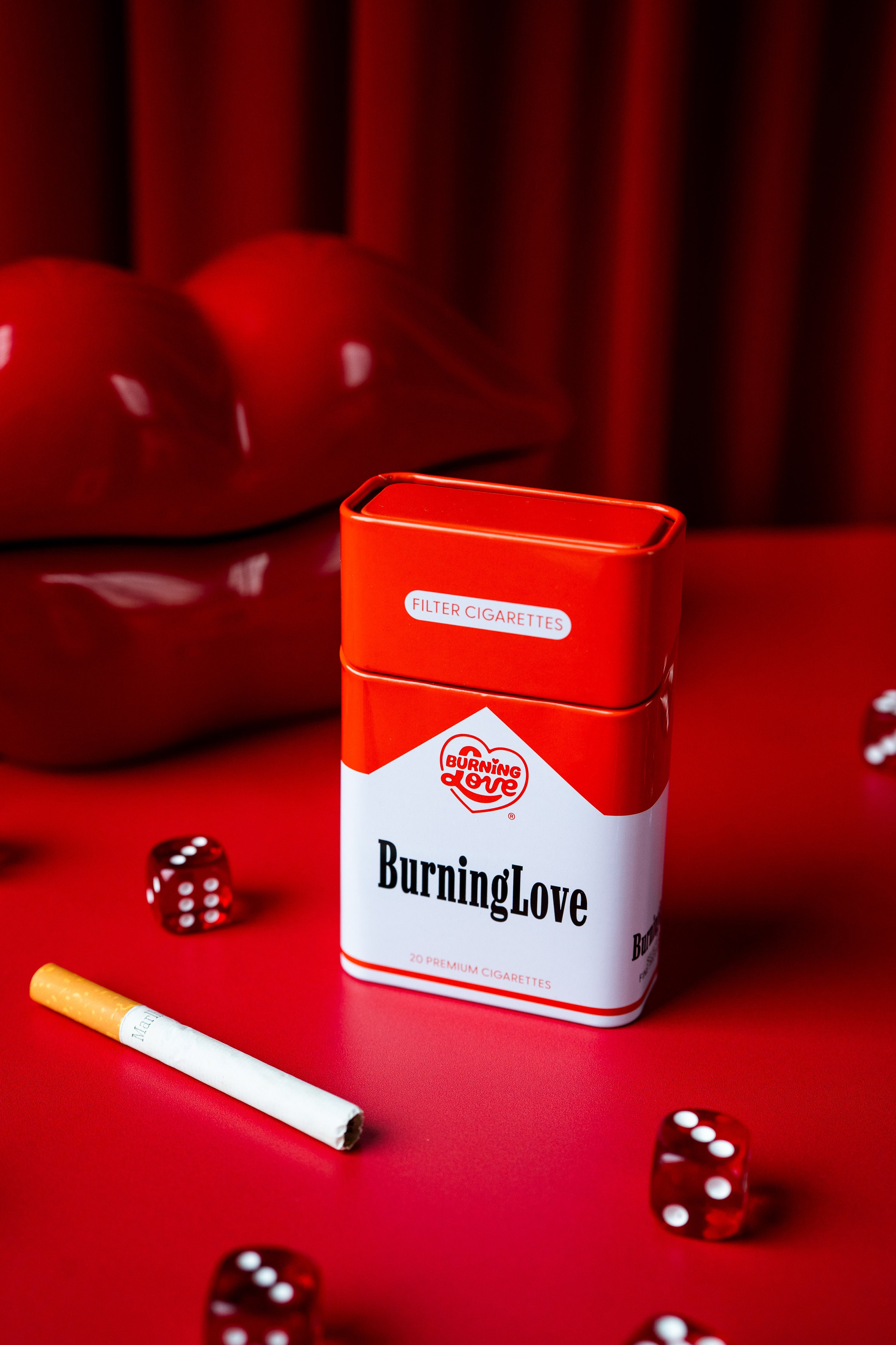 Tin Cig Case- Burning Love