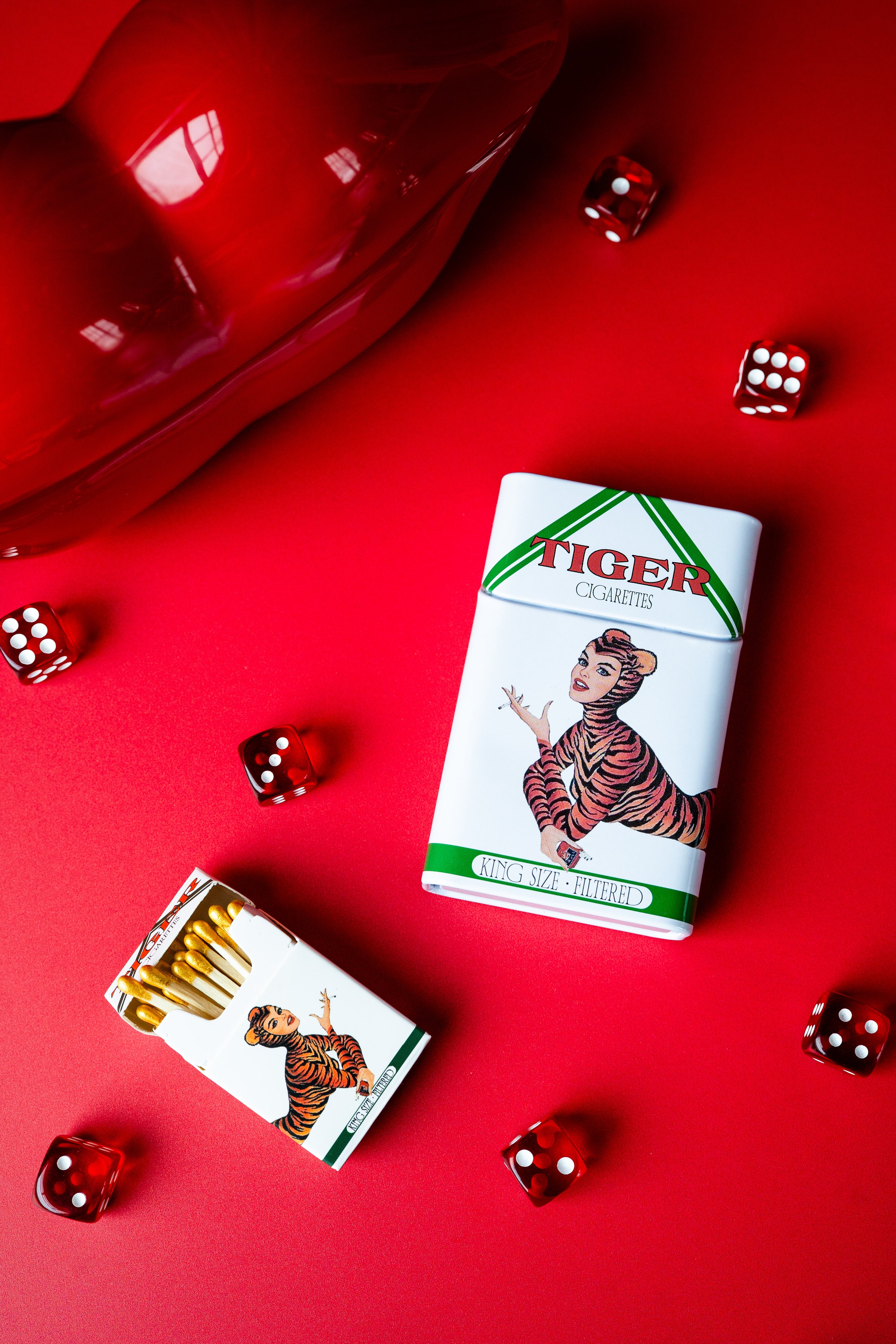Tin Cig Case- Tiger
