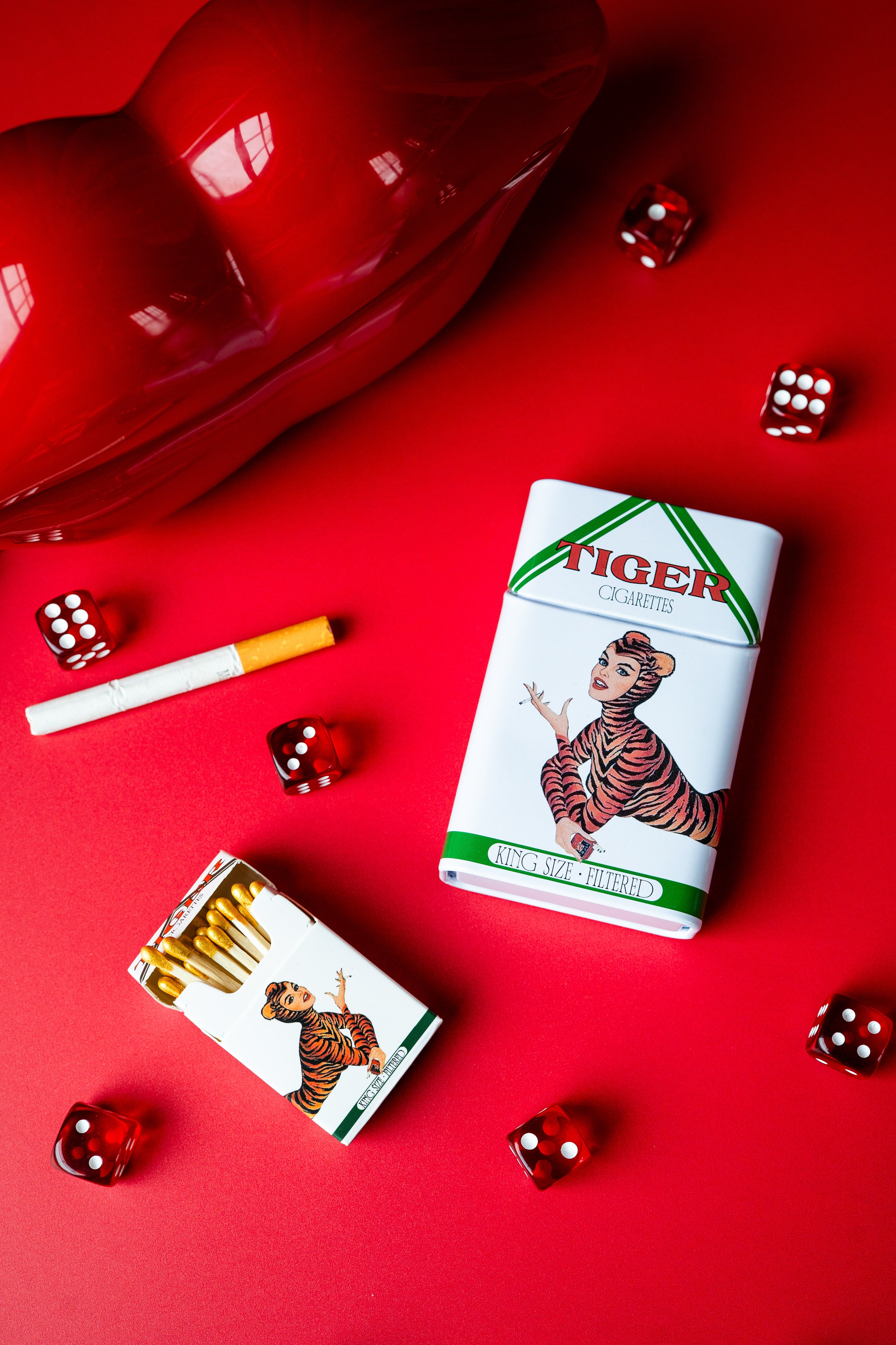 Tin Cig Case- Tiger