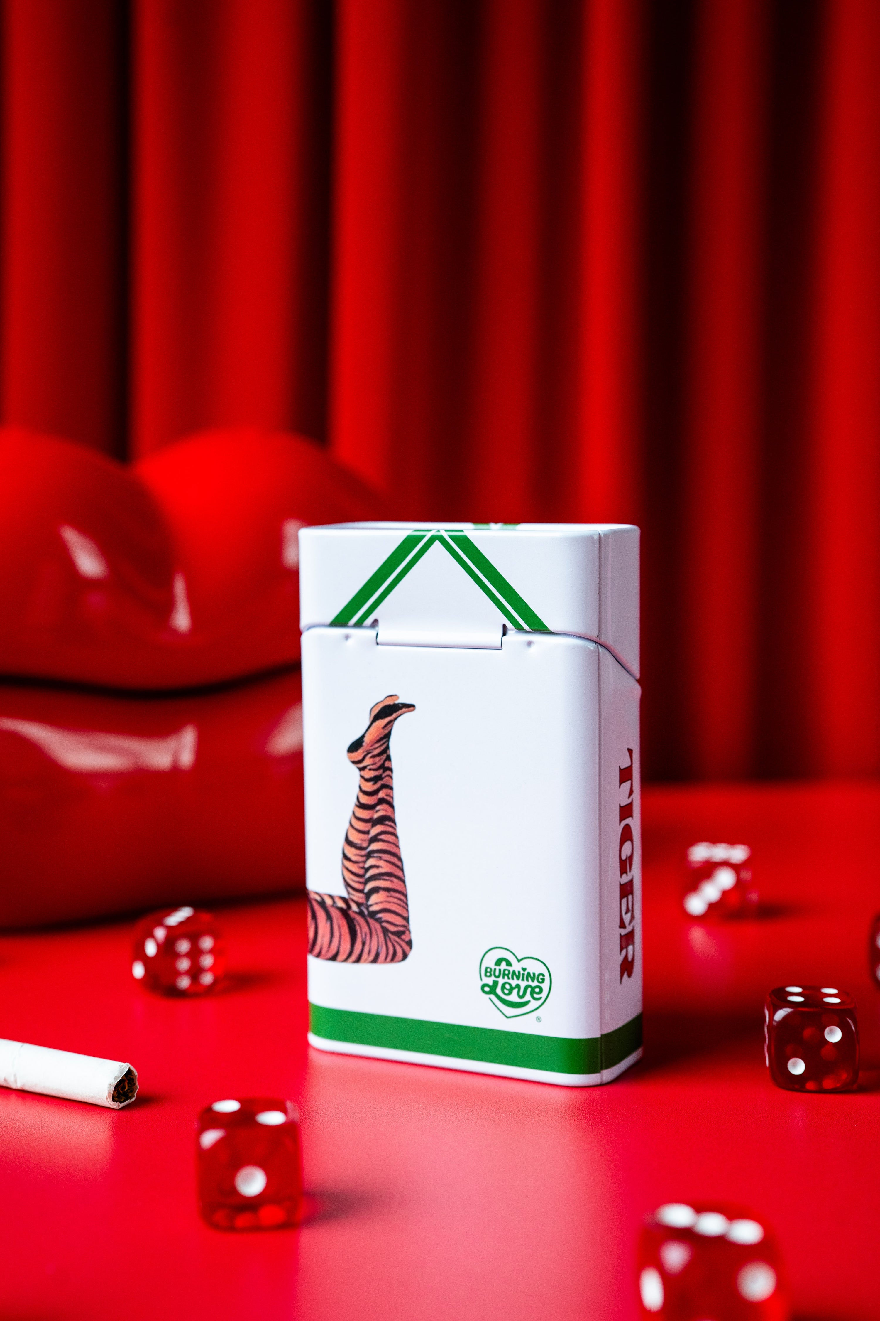 Tin Cig Case- Tiger