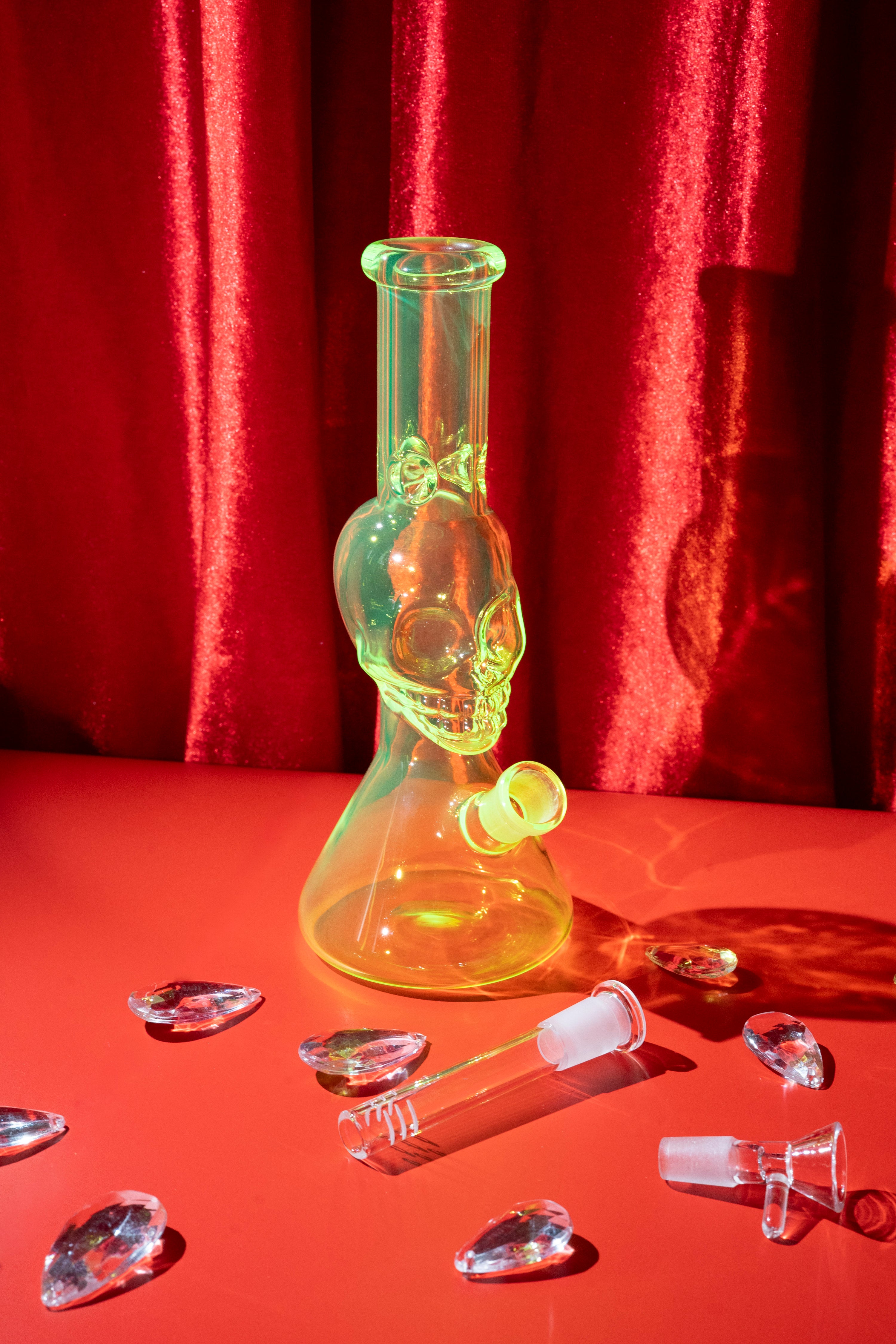Neon Skull Bong