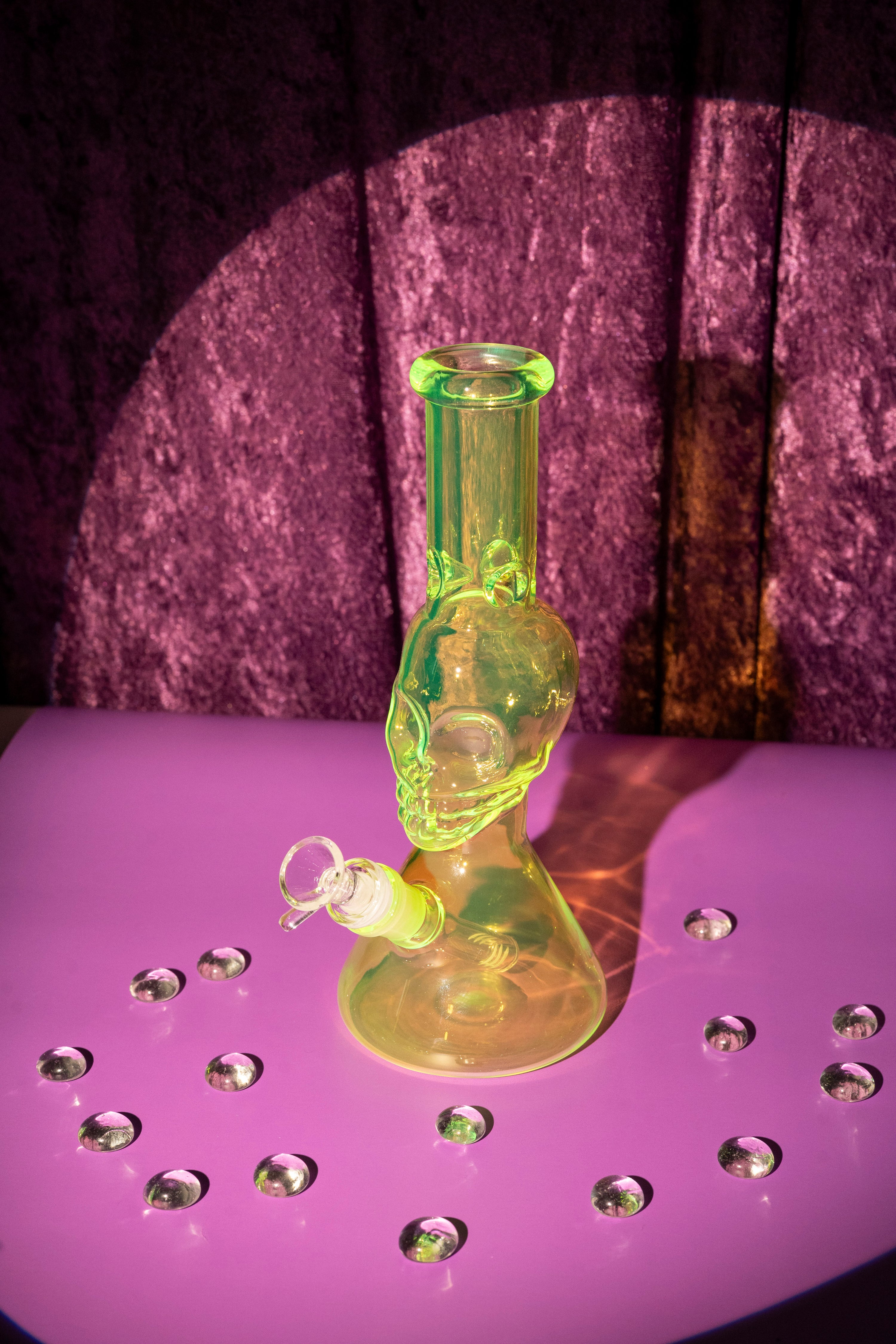 Neon Skull Bong