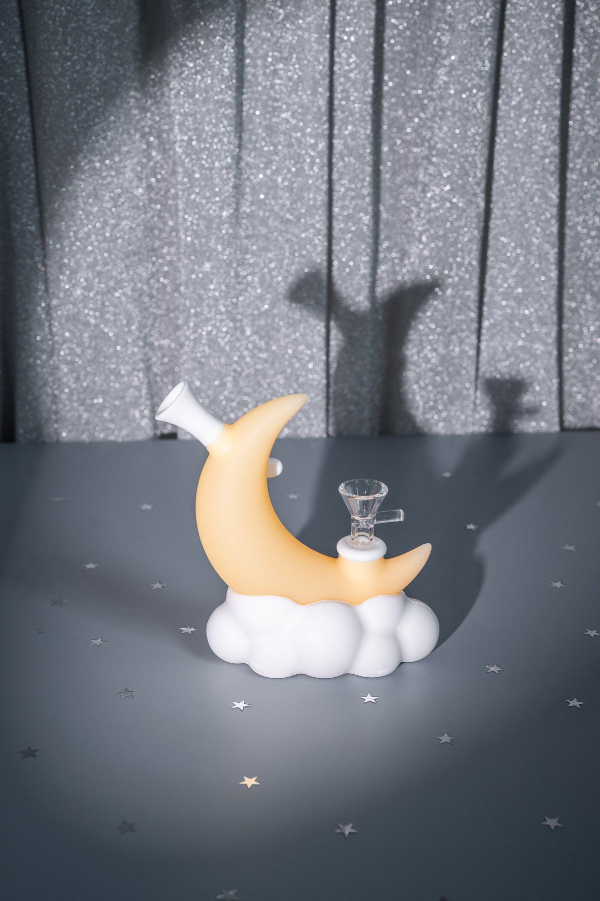 Crescent Moon Silicone Bubbler