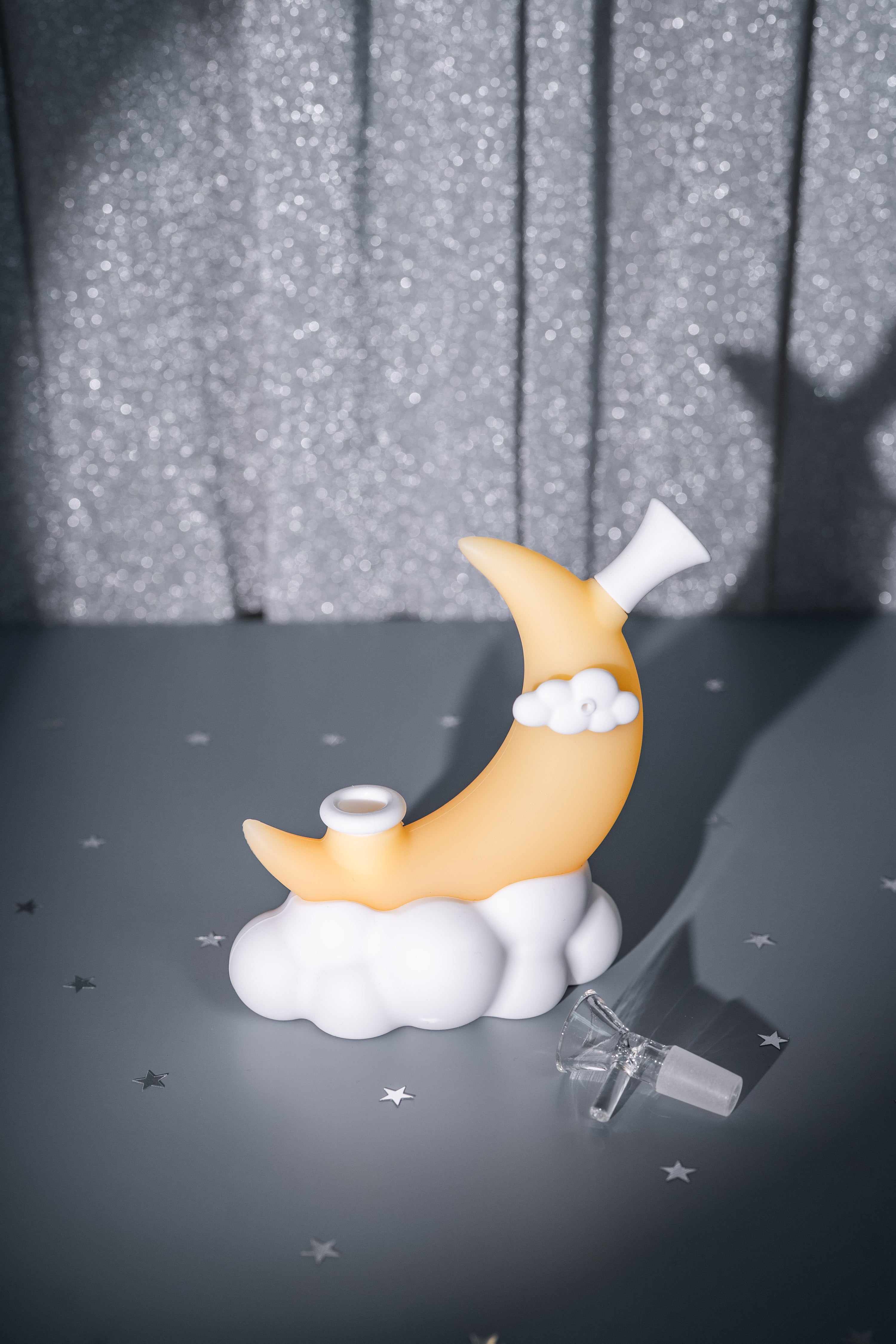 Crescent Moon Silicone Bubbler