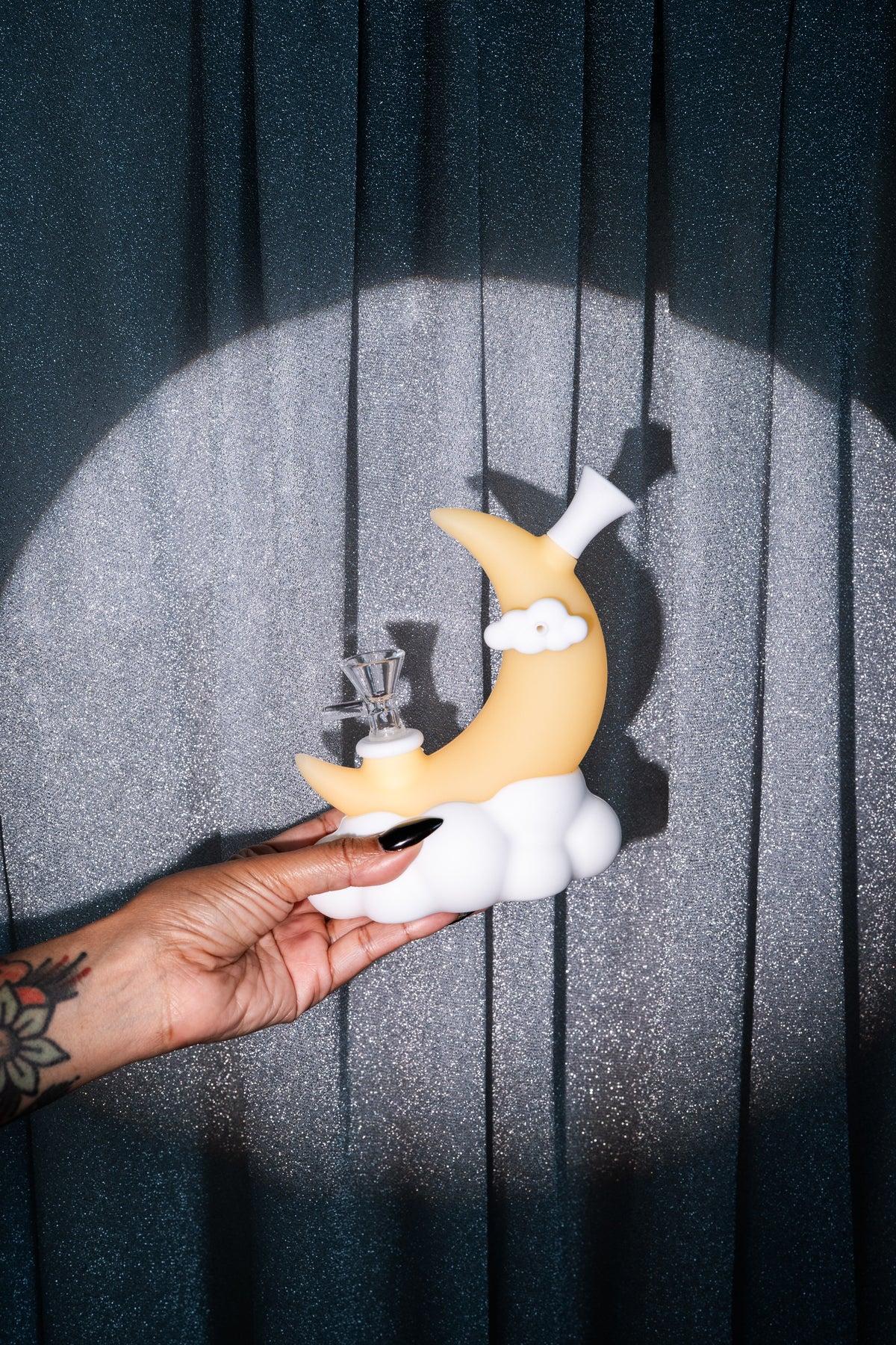 Crescent Moon Silicone Bubbler