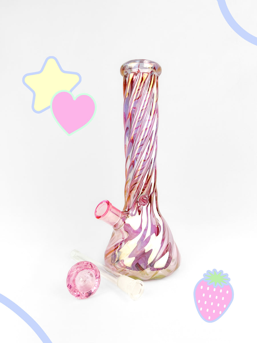 Pink Day Dreamer Beaker Bong