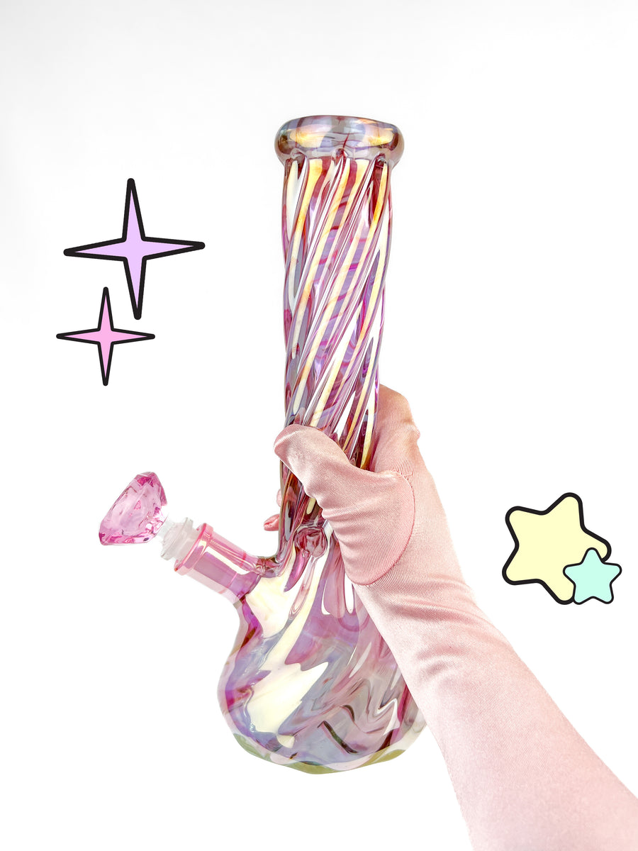 Pink Day Dreamer Beaker Bong