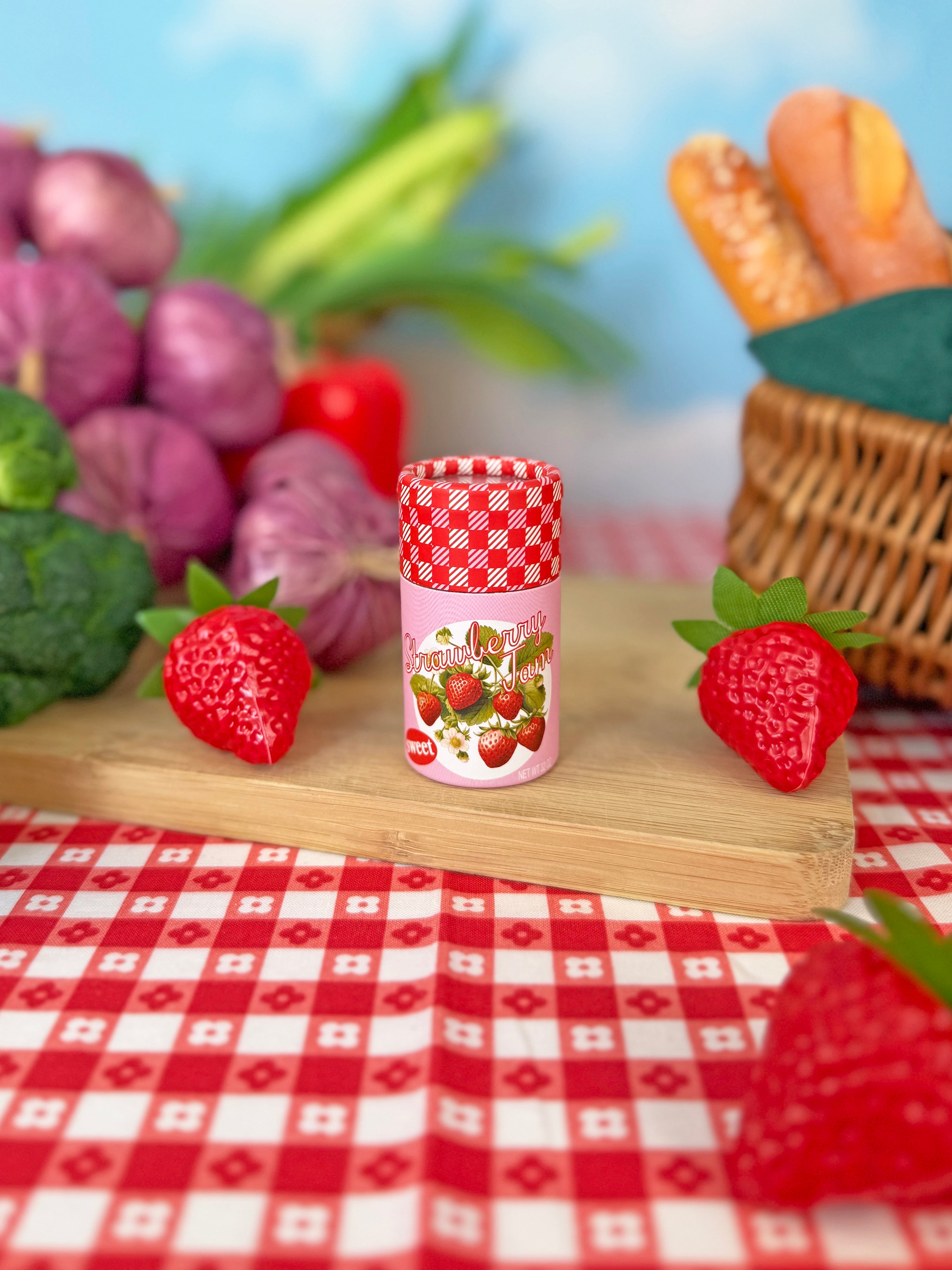 Strawberry Jam Match Jar