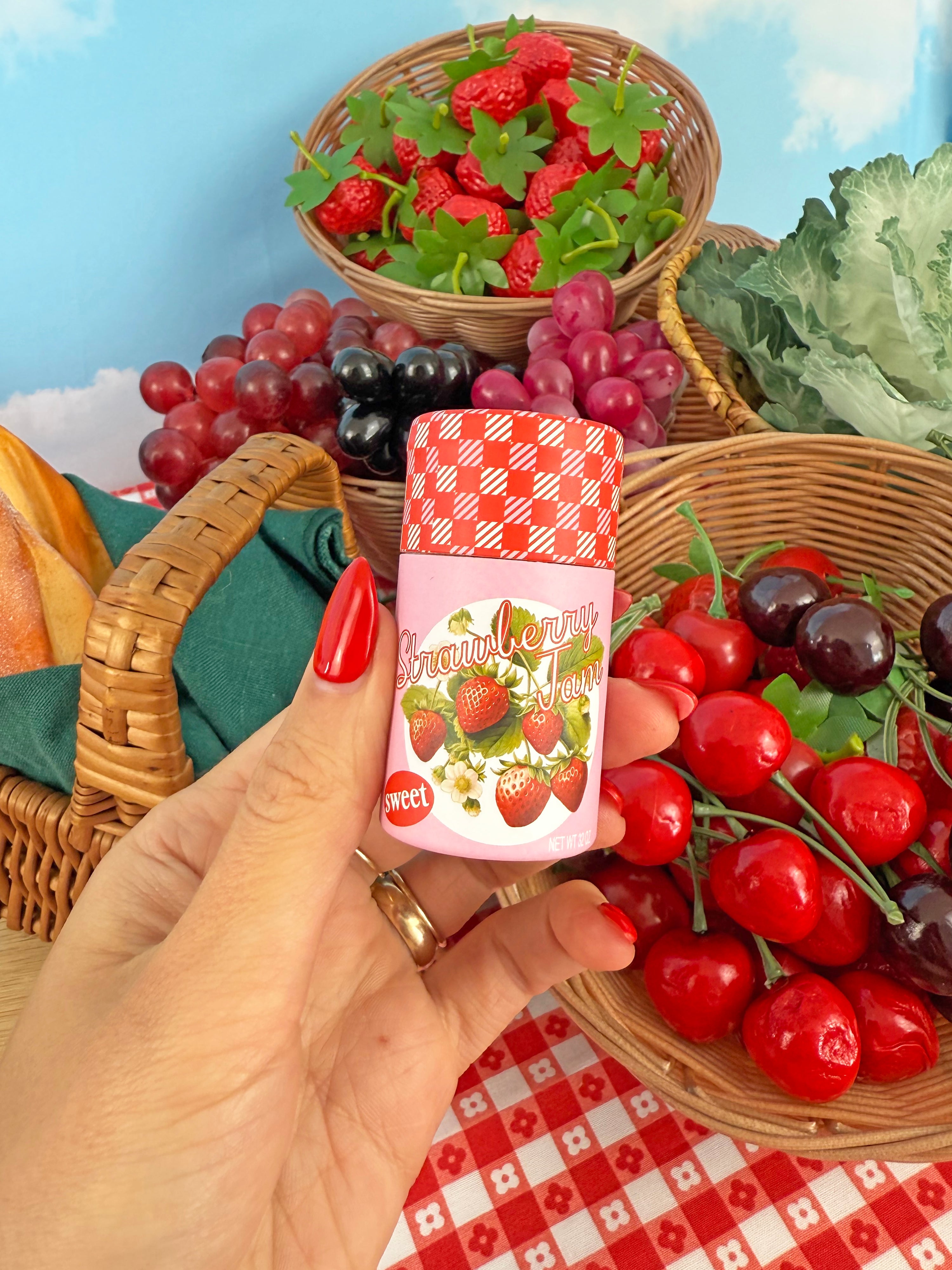 Strawberry Jam Match Jar