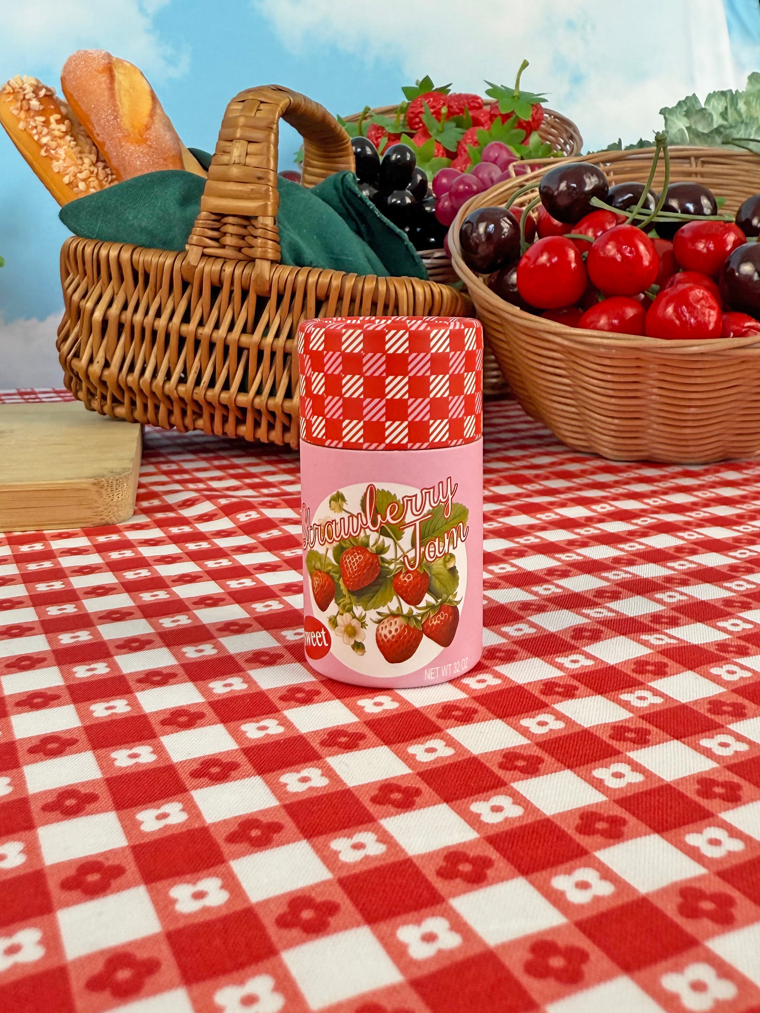 Strawberry Jam Match Jar