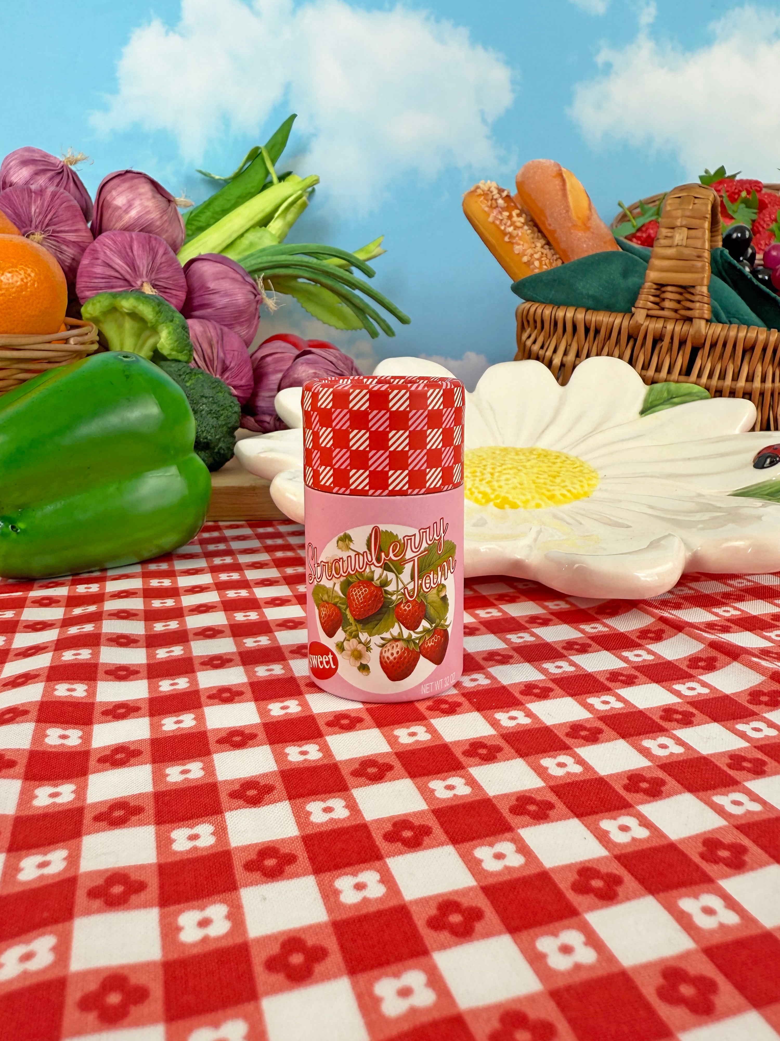 Strawberry Jam Match Jar