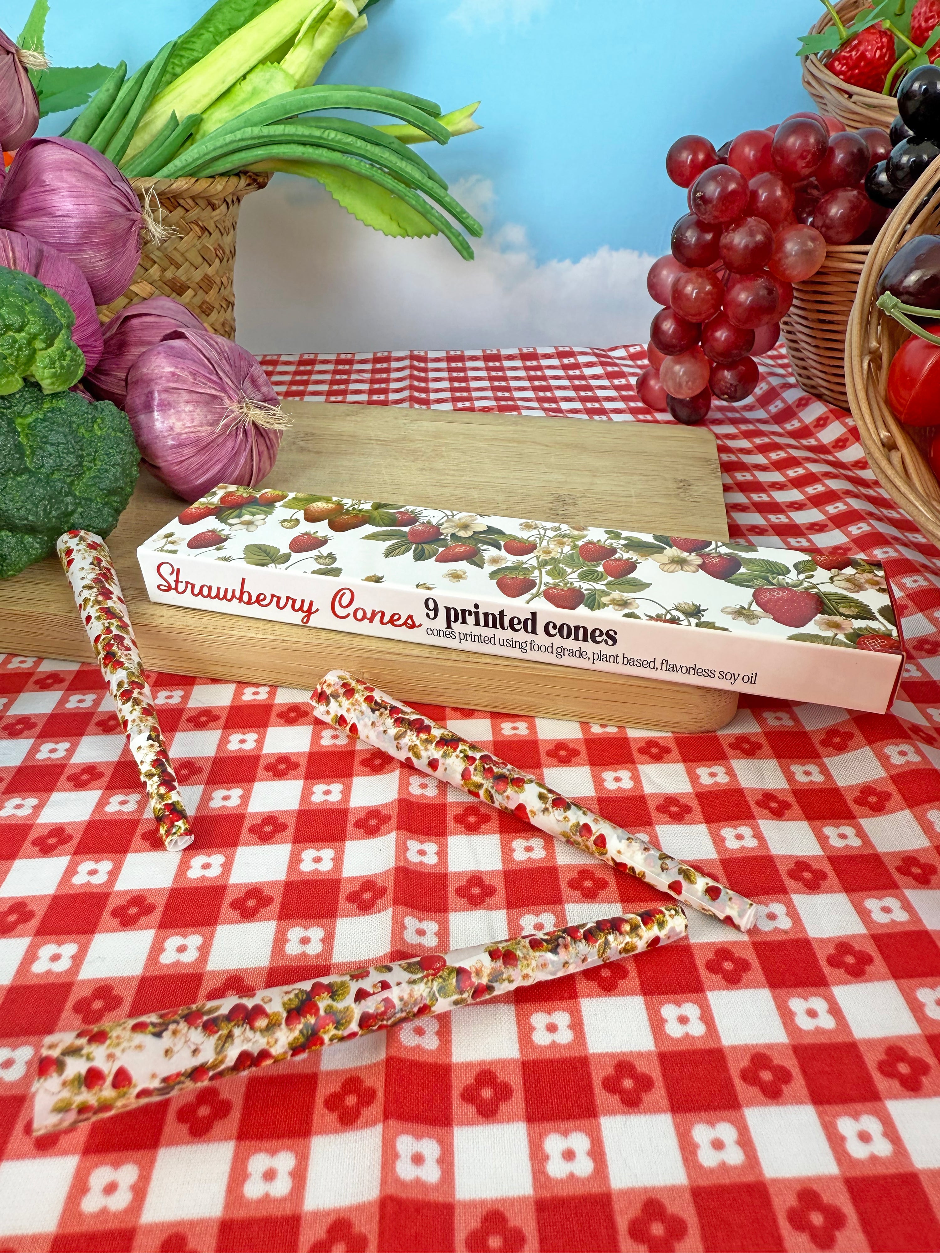 Strawberry Cones - 9 pack