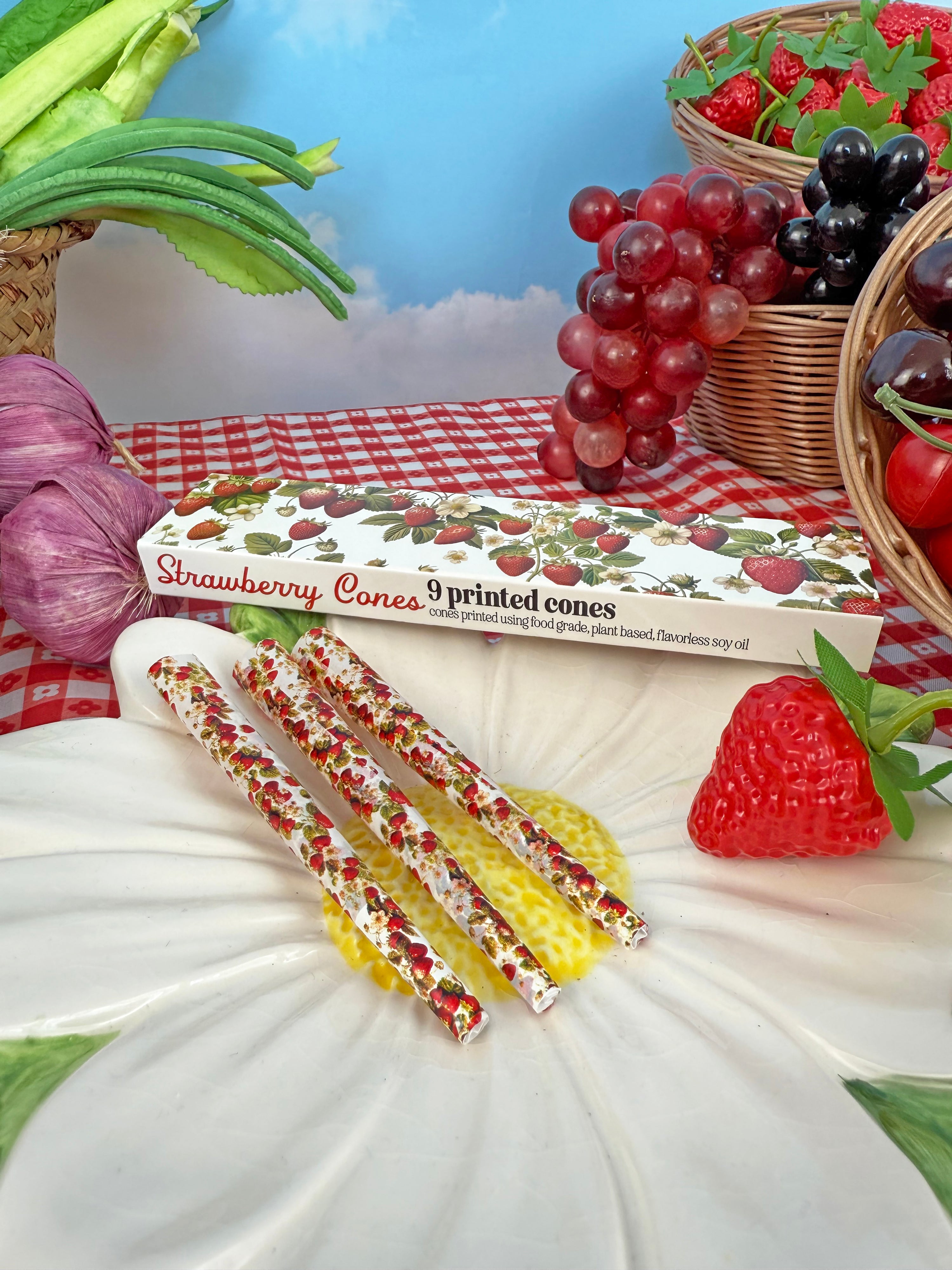 Strawberry Cones - 9 pack