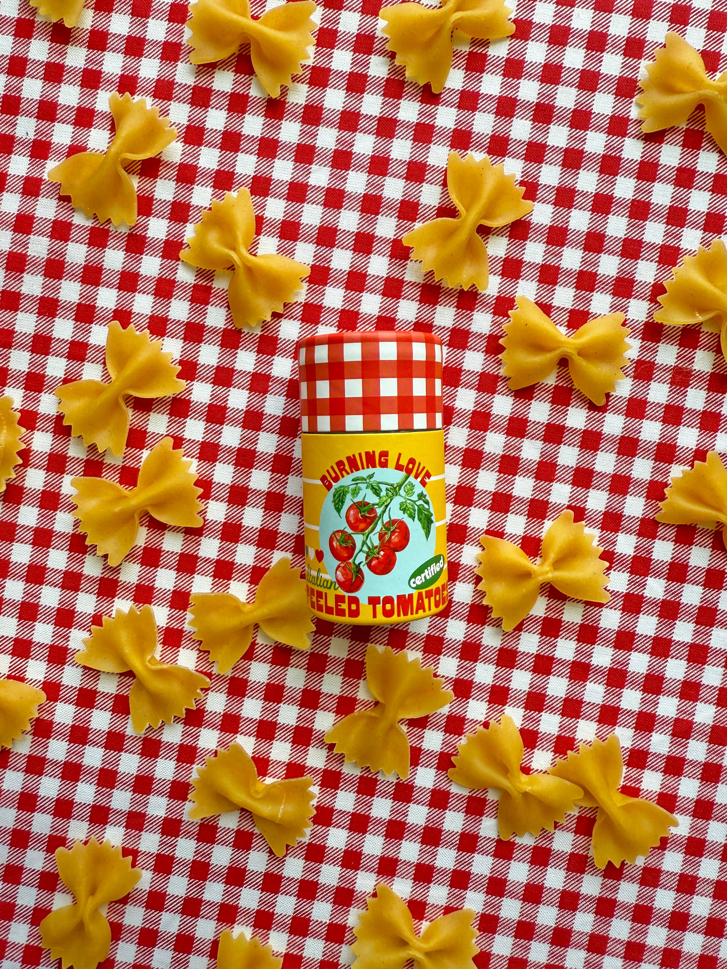 Canned Tomato Match Jar