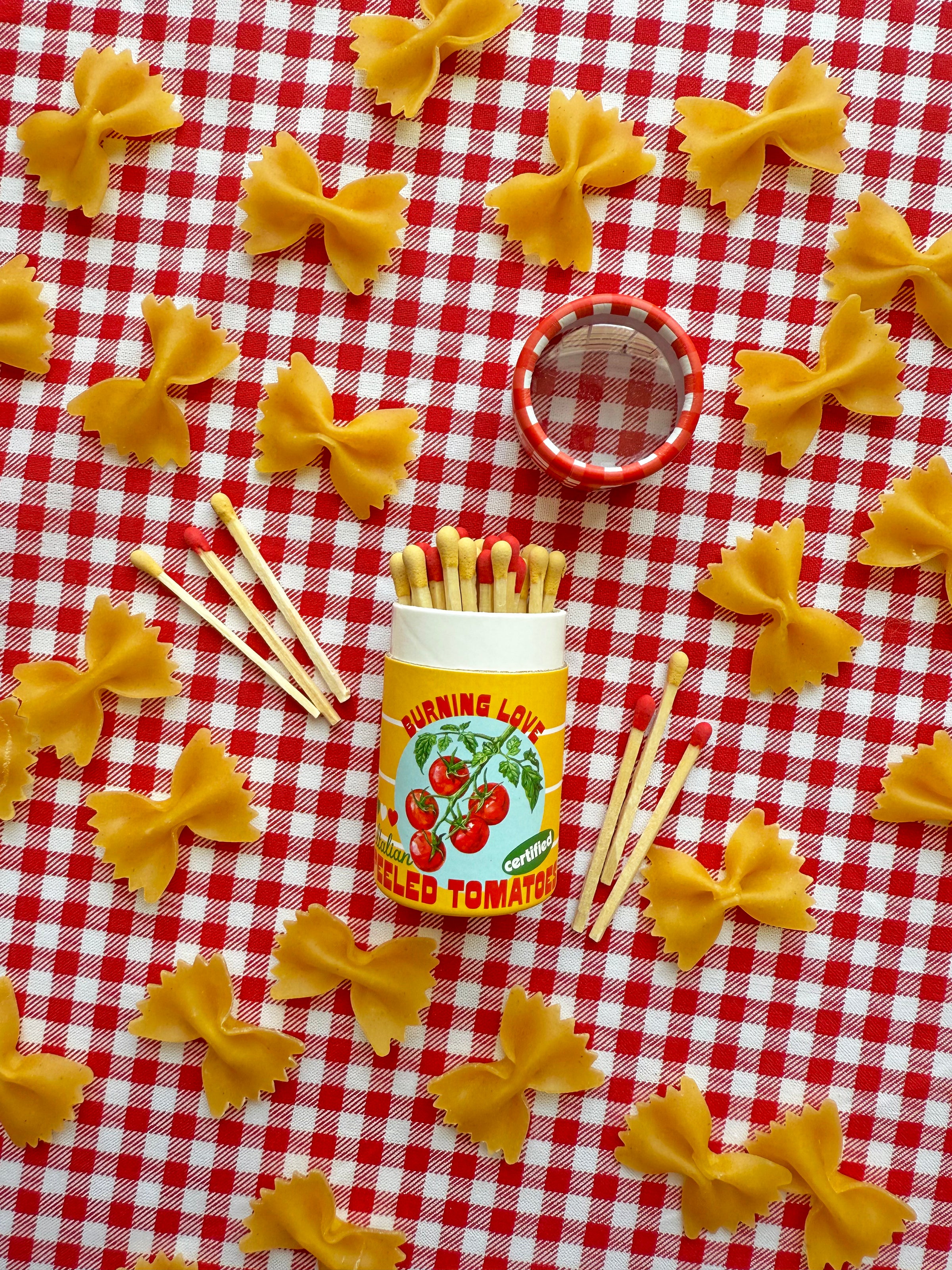 Canned Tomato Match Jar