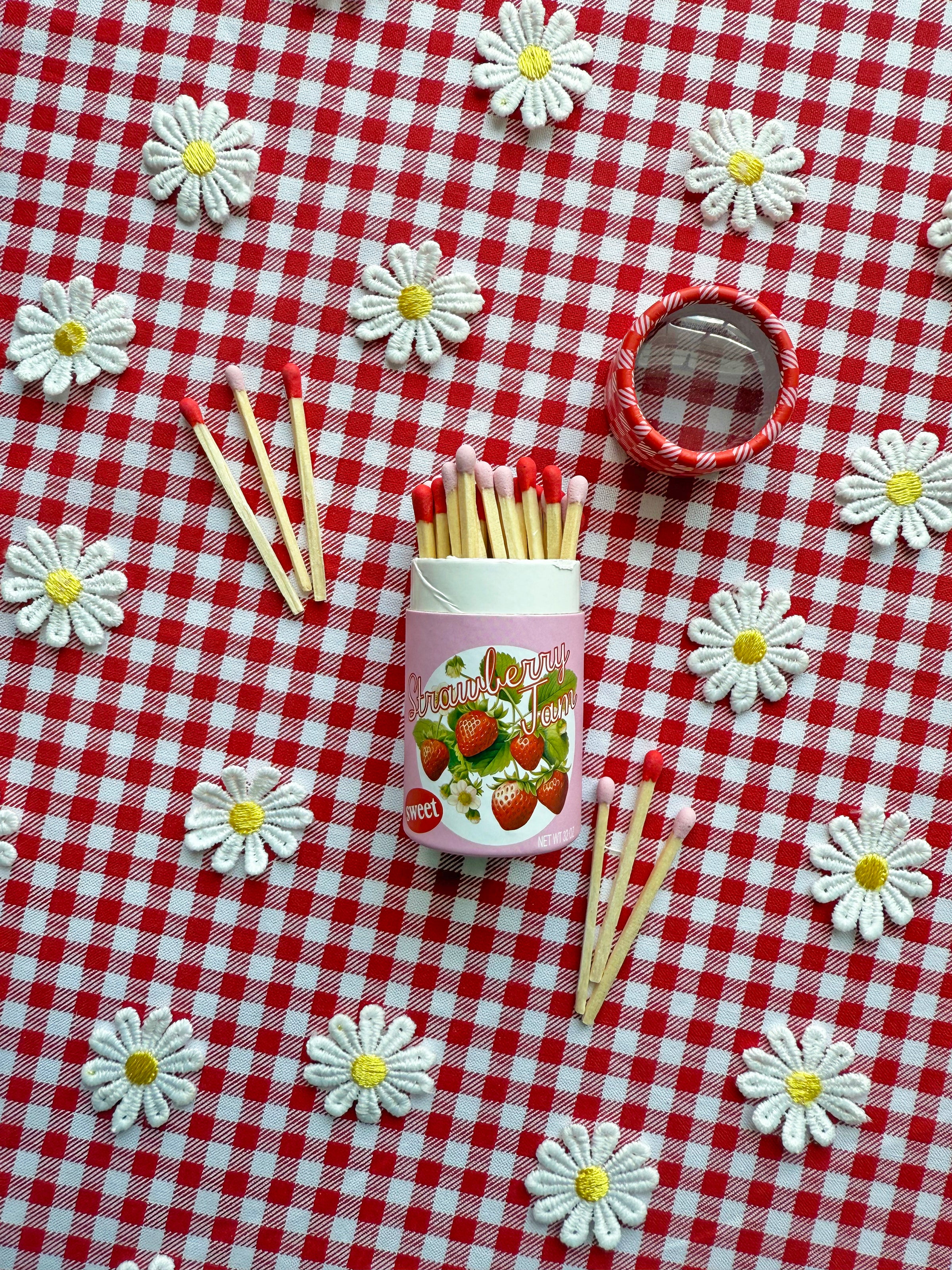 Strawberry Jam Match Jar