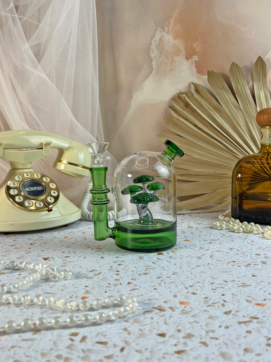 Bonsai Cloche Bong- Green