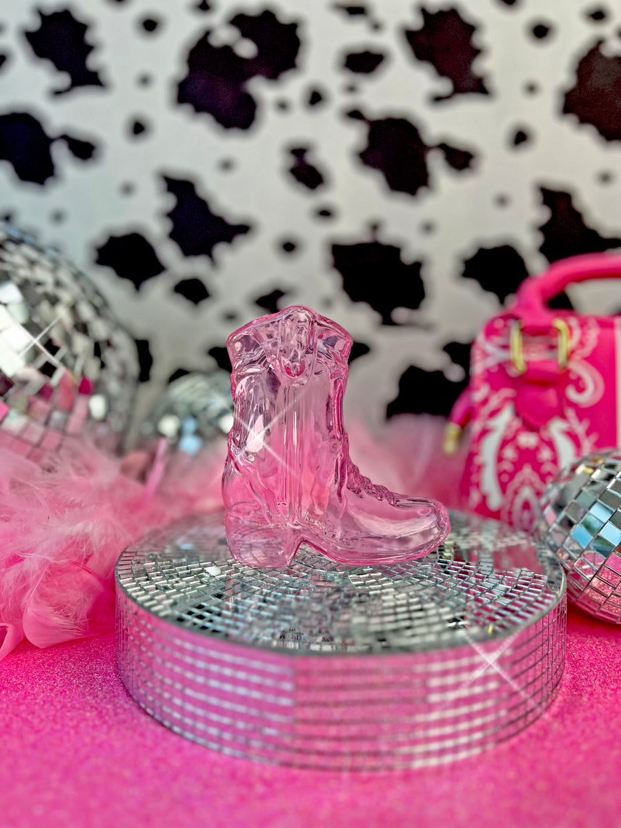 Cowgirl Boot Pipe - Pink