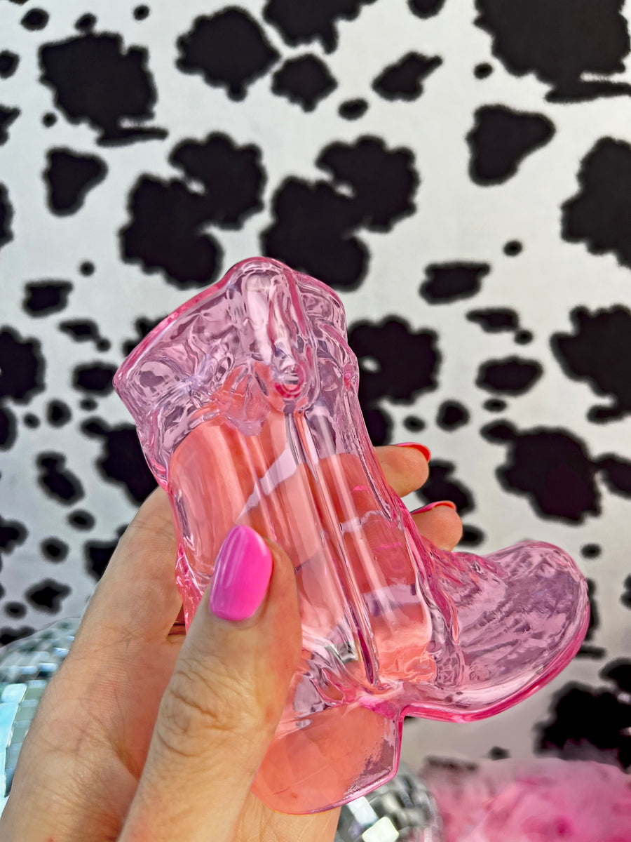 Cowgirl Boot Pipe - Pink