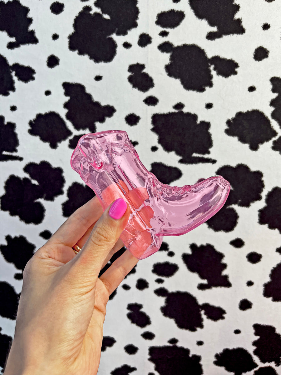 Cowgirl Boot Pipe - Pink