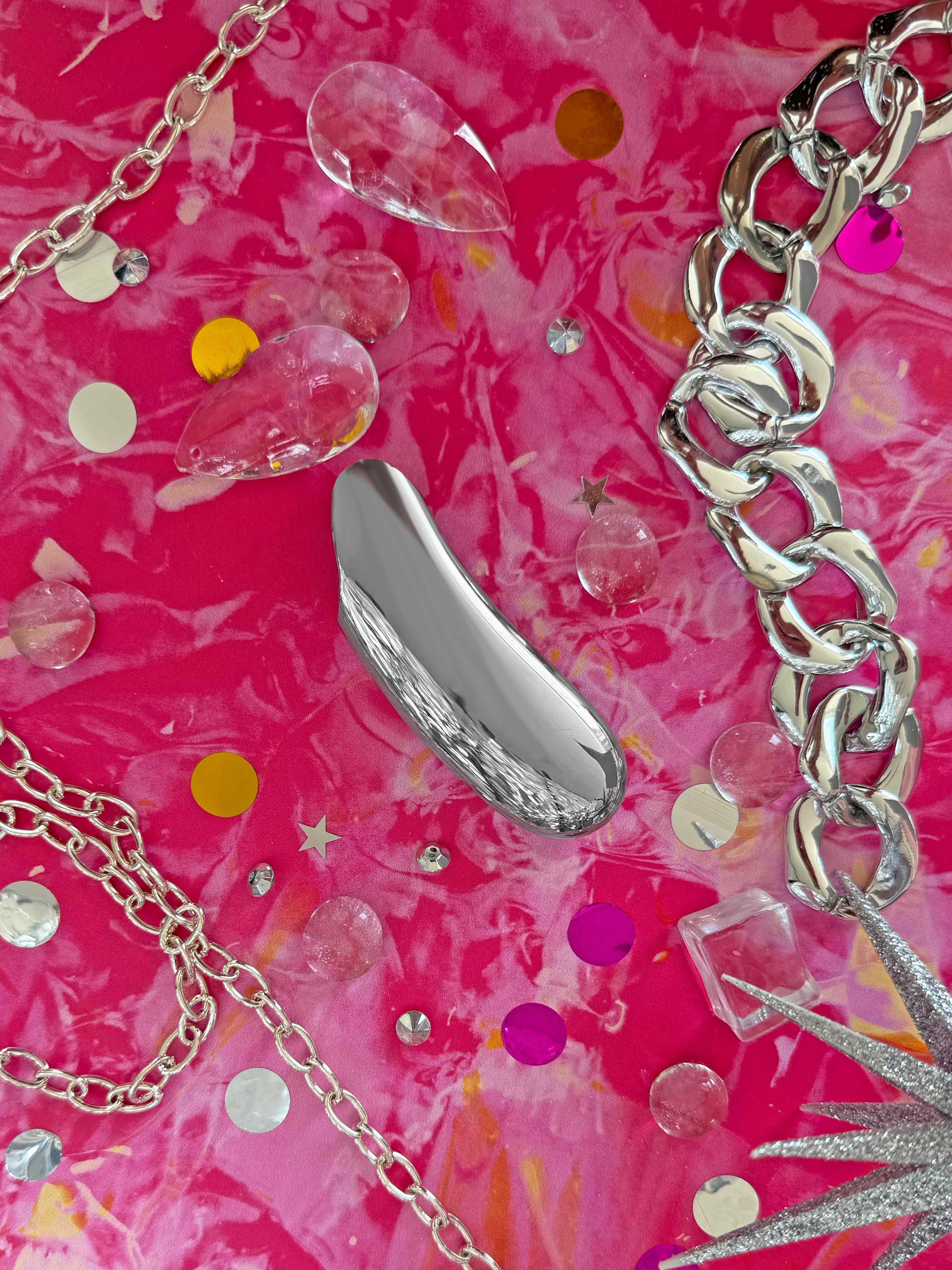 Bean Lighter Case- Silver