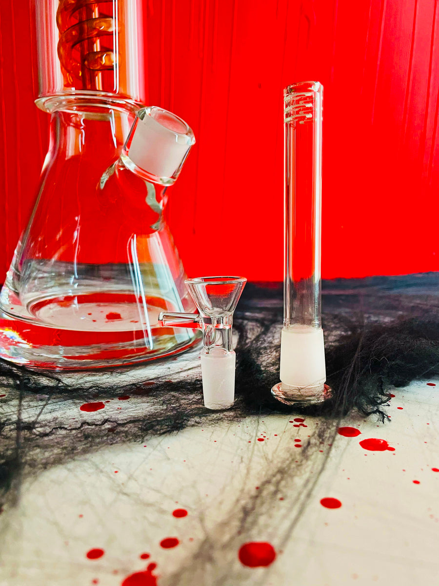 Twirly Girl Beaker Bong- Amber