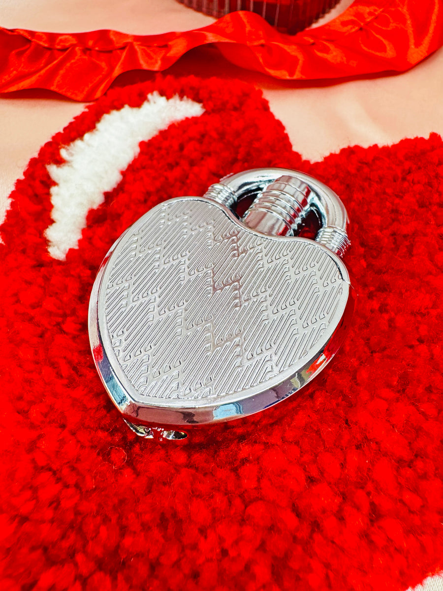 Heart Lock Lighter- Silver
