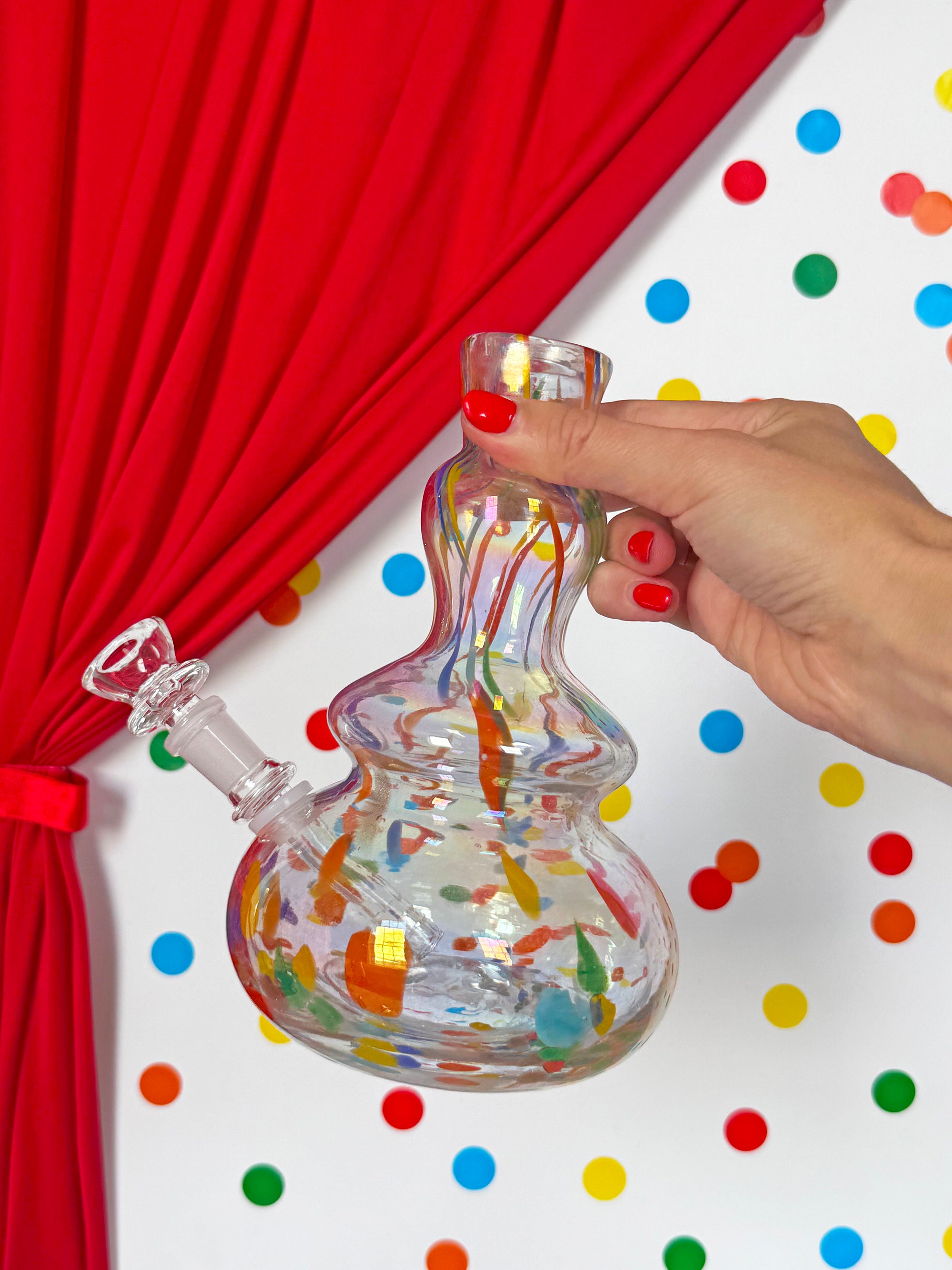 Rainbow Soft Glass Bong