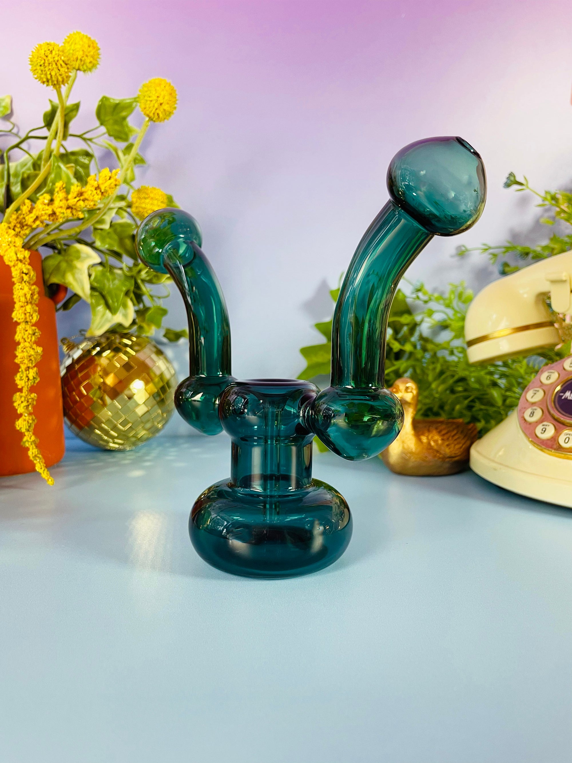 Buddy System Double Bubbler - Teal