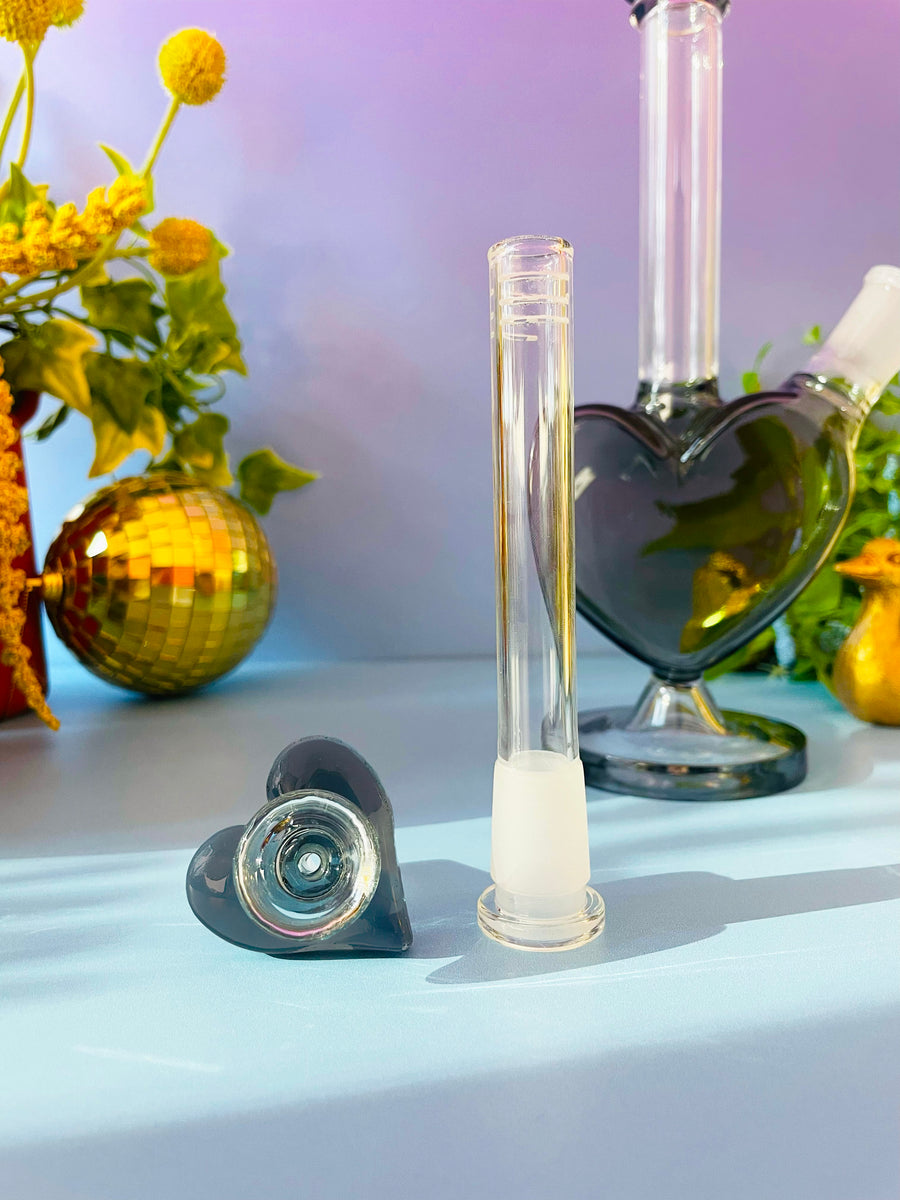 Heart Water Pipe - Black