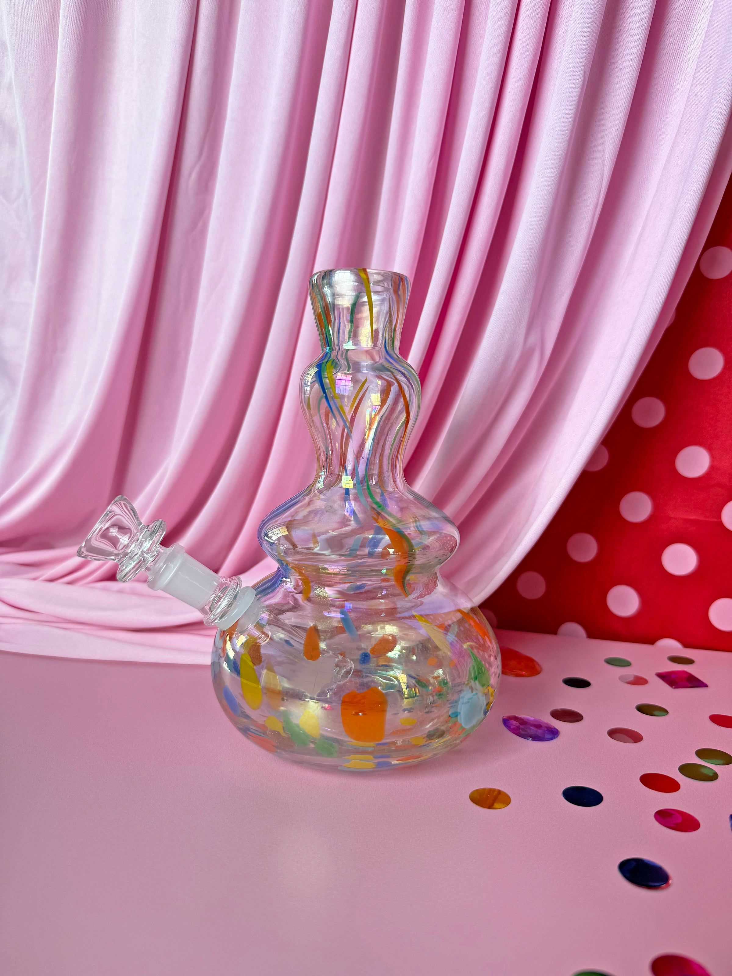 Rainbow Soft Glass Bong