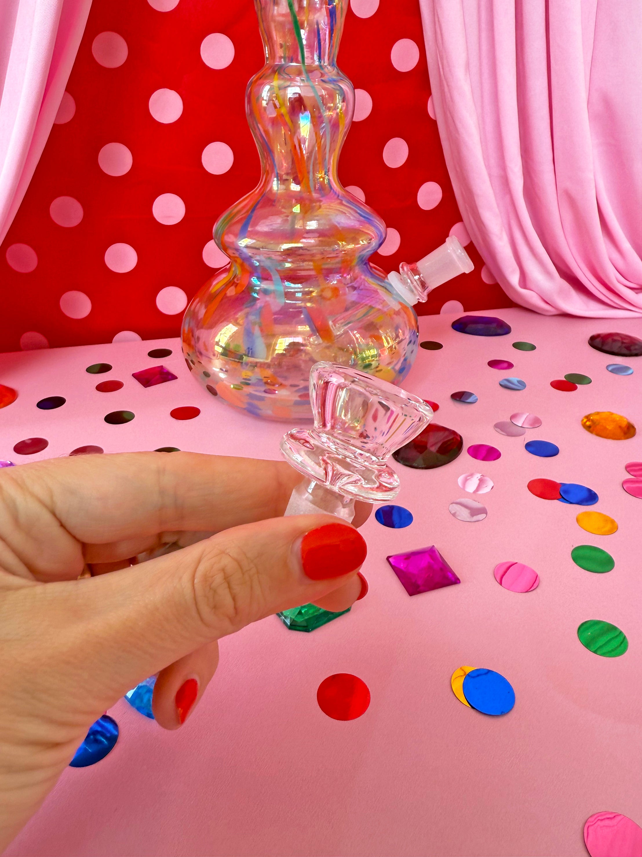 Rainbow Soft Glass Bong