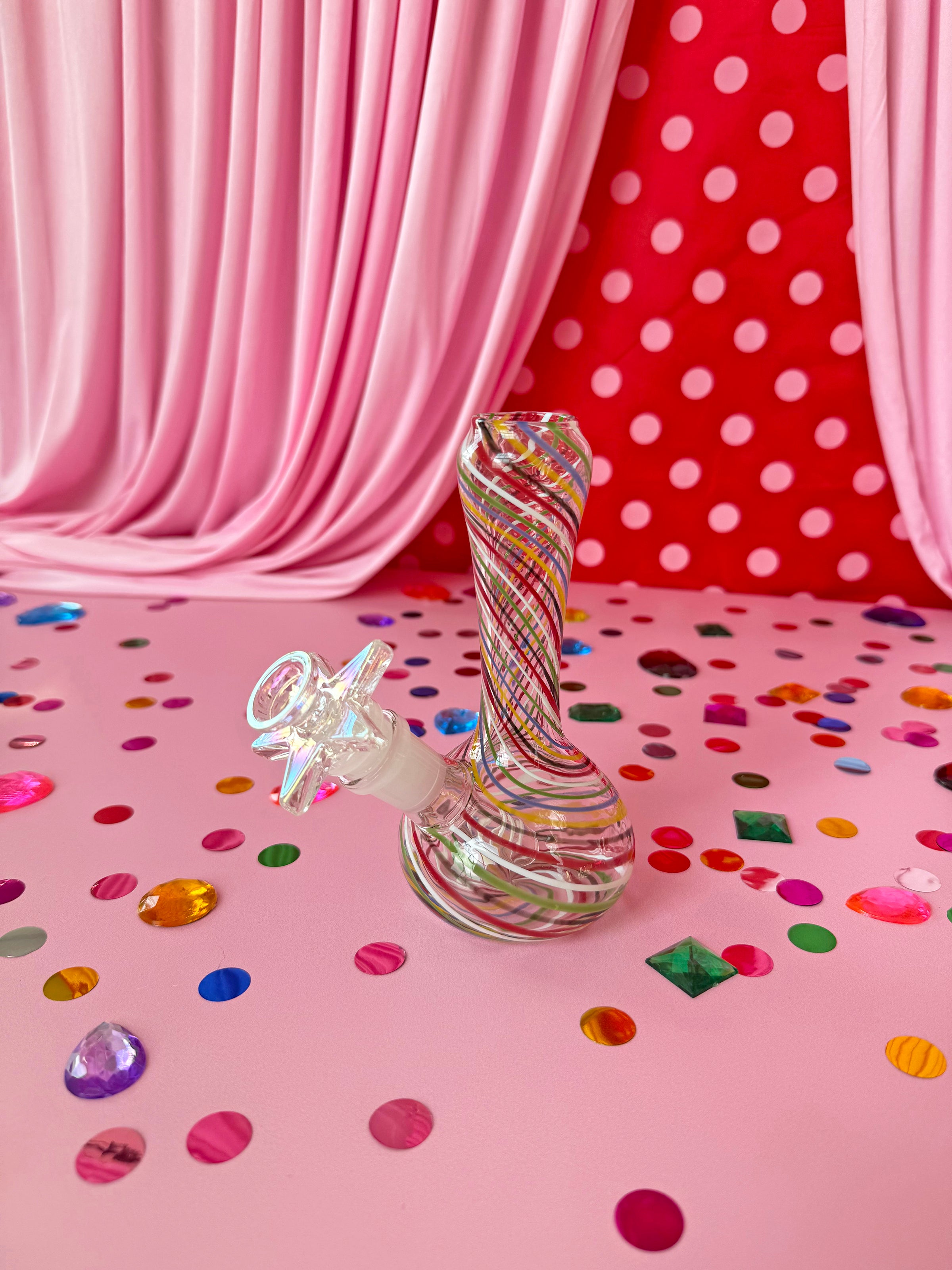 Rainbow Swirl Bong