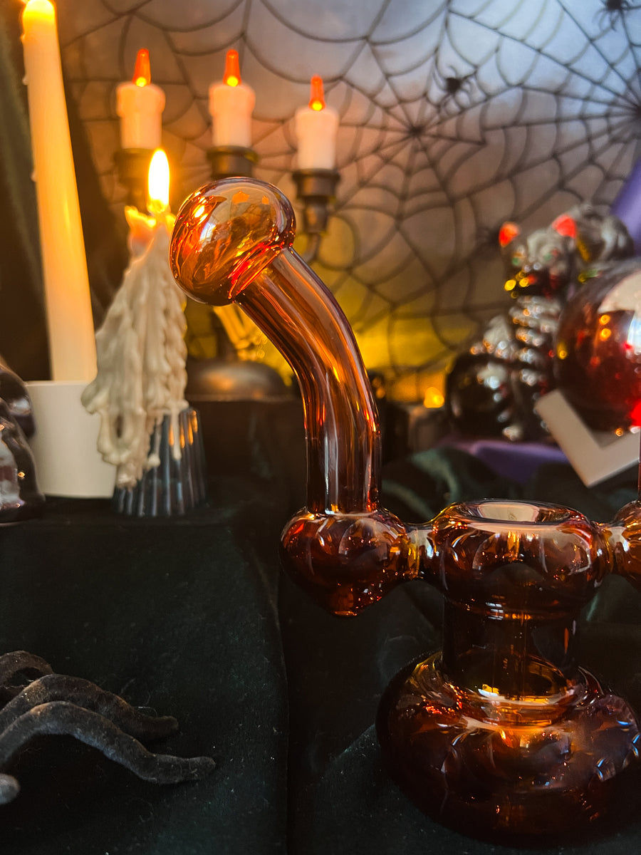 Buddy System Double Bubbler - Amber